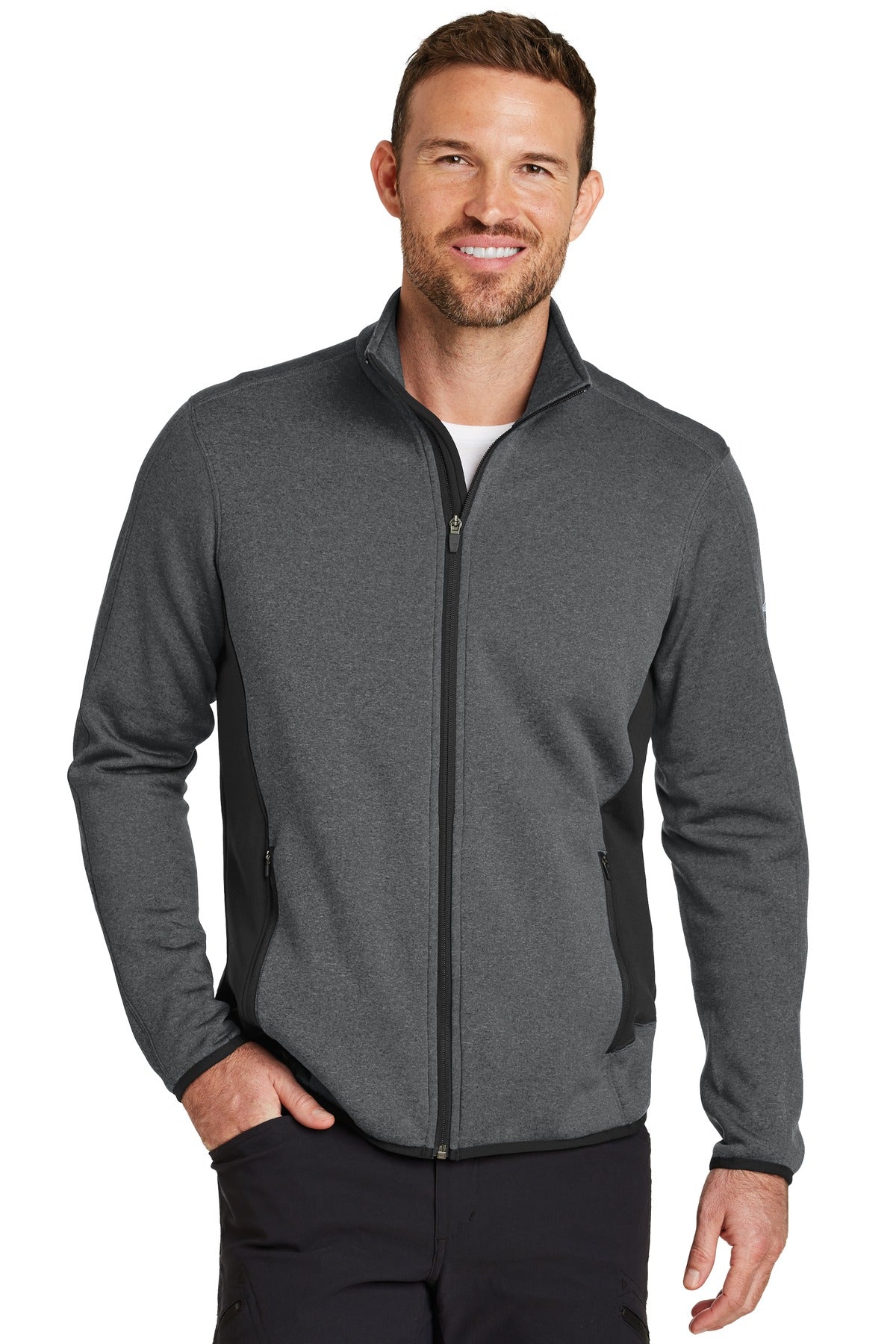 Eddie Bauer? Full-Zip Heather Stretch Fleece Jacket. EB
