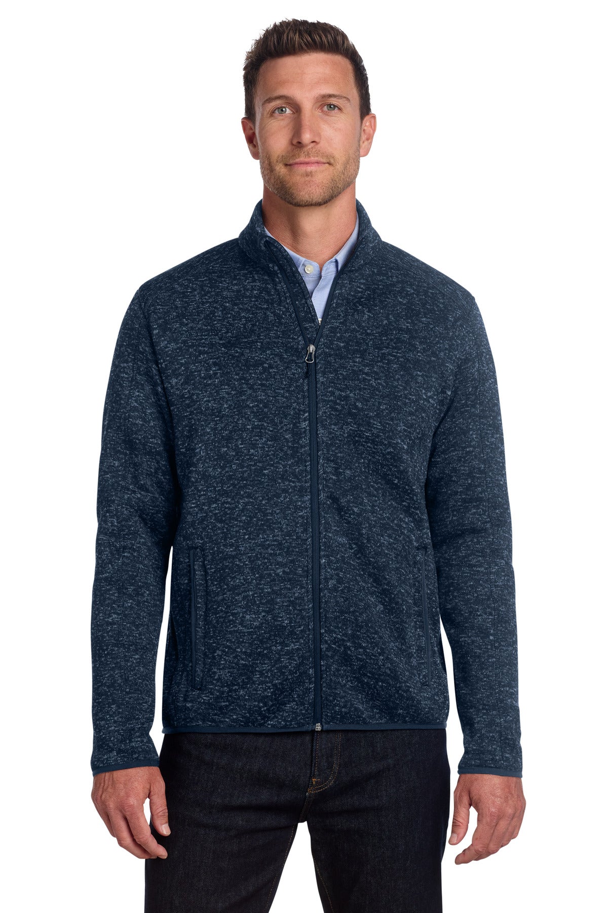 Port Authority® Sweater Fleece Jacket