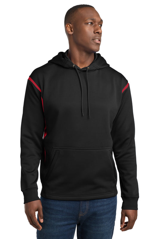 Sport-Tek® Tech Fleece Colorblock Hooded Sweatshirt