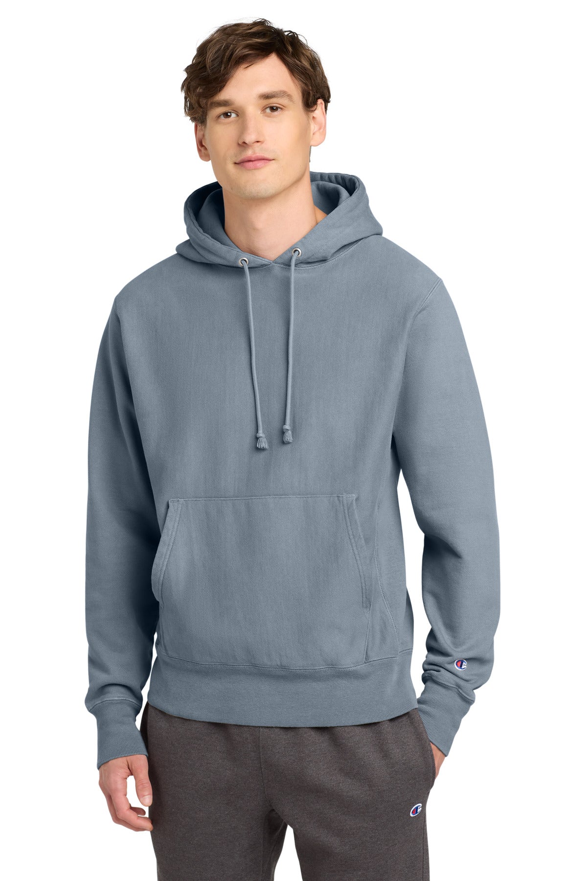 Champion ® Reverse Weave ® Garment-Dyed Hooded Sweatshirt