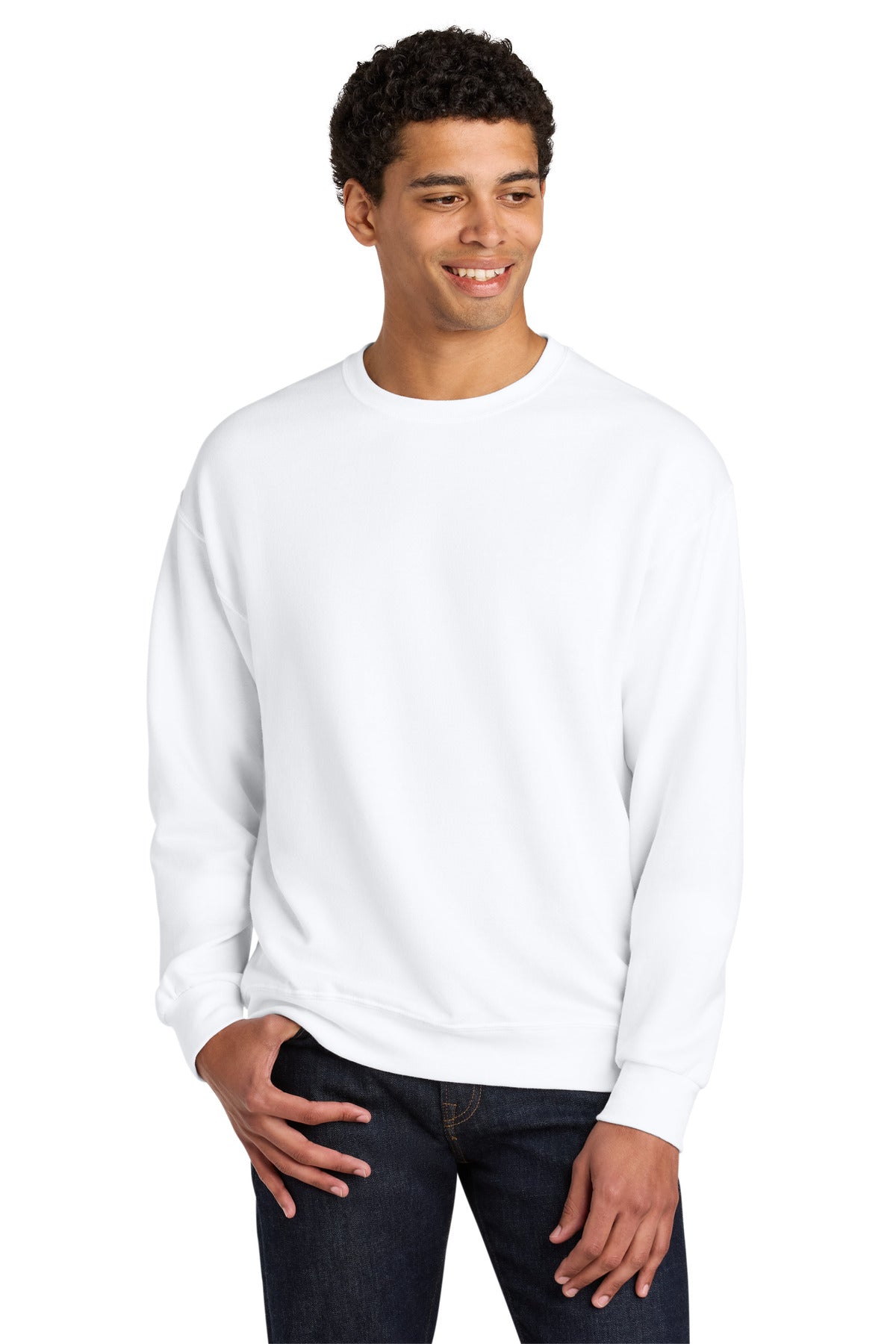 Jerzees Ultimate™ Unisex CVC Ring Spun Crewneck Sweatshirt