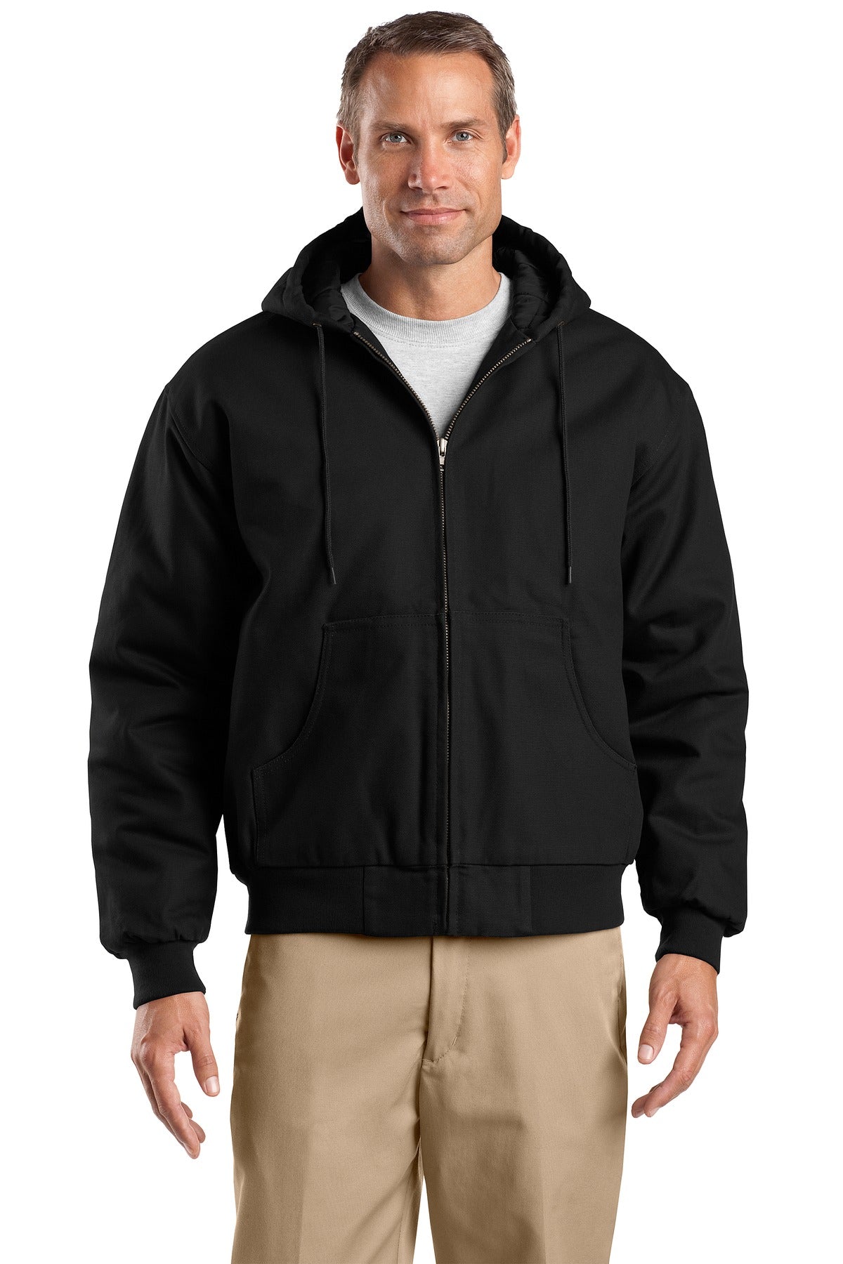CornerStone? Tall Duck Cloth Hooded Work Jacket. TLJ763