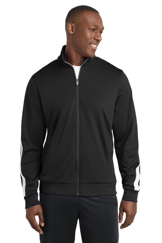 Sport-Tek ® Tricot Sleeve Stripe Track Jacket