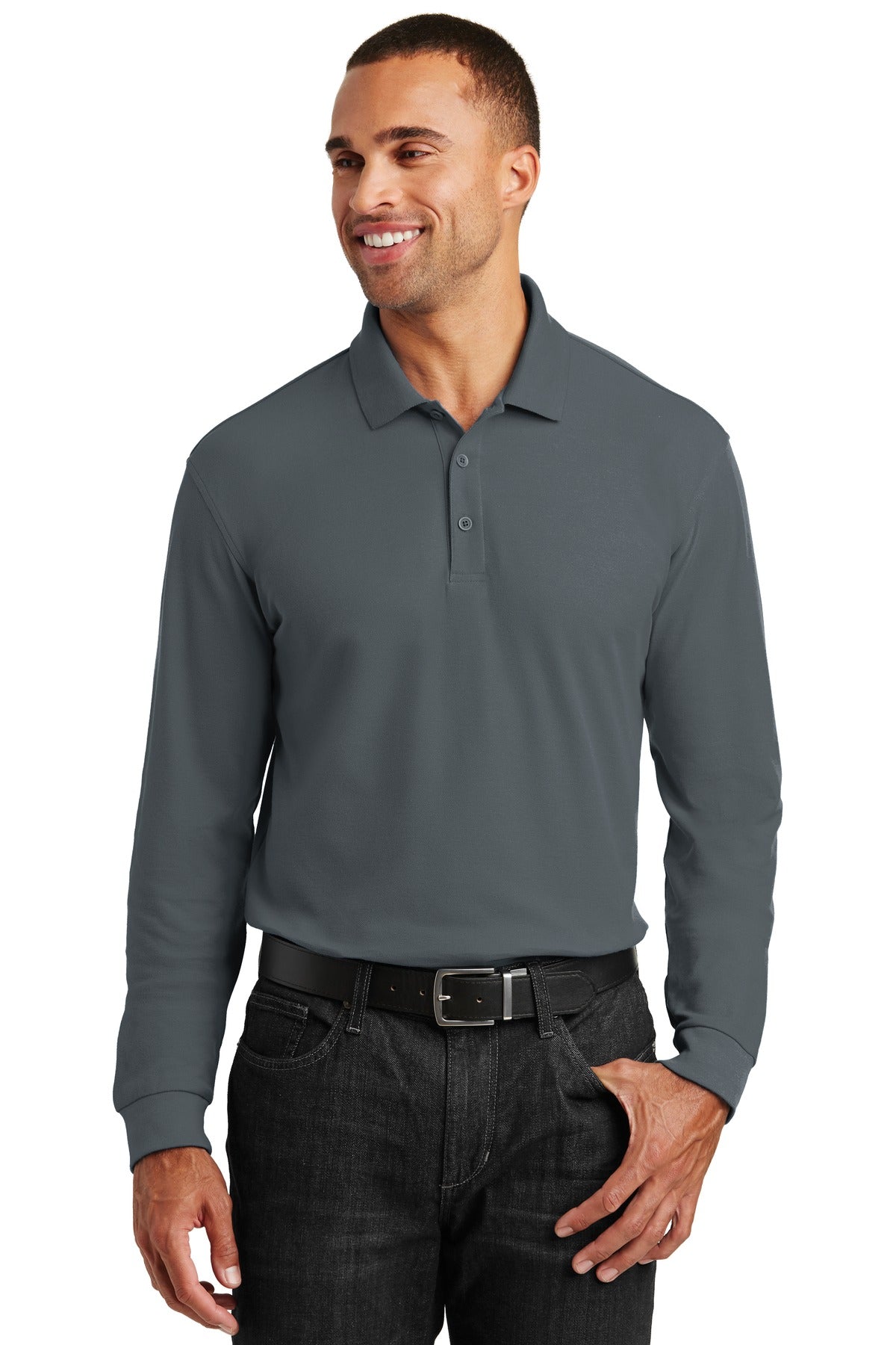 Port Authority? Long Sleeve Core Classic Pique Polo. K1