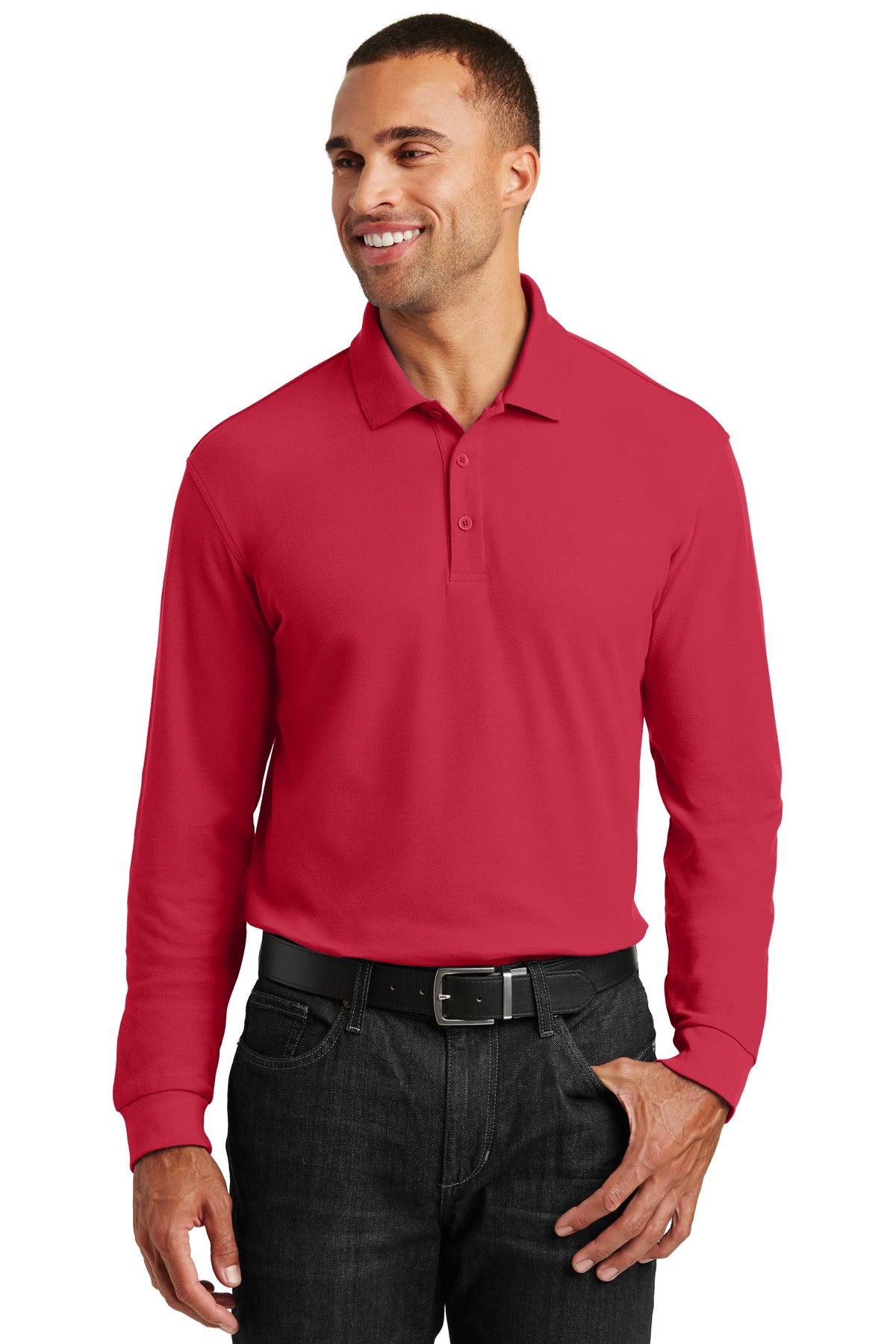 Port Authority? Long Sleeve Core Classic Pique Polo. K1