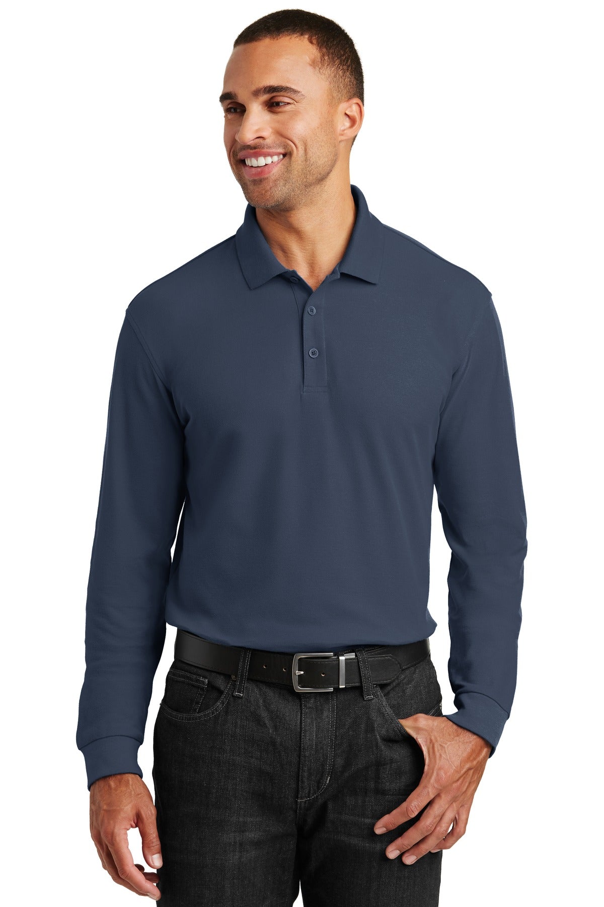 Port Authority? Long Sleeve Core Classic Pique Polo. K1
