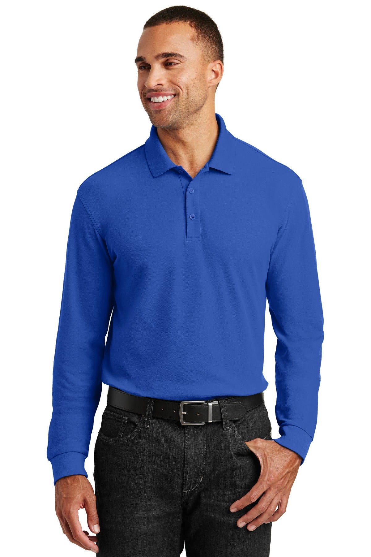 Port Authority? Long Sleeve Core Classic Pique Polo. K1
