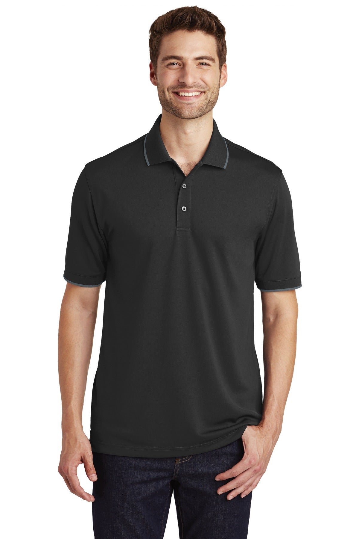 Port Authority? Dry Zone? UV Micro-Mesh Tipped Polo. K1