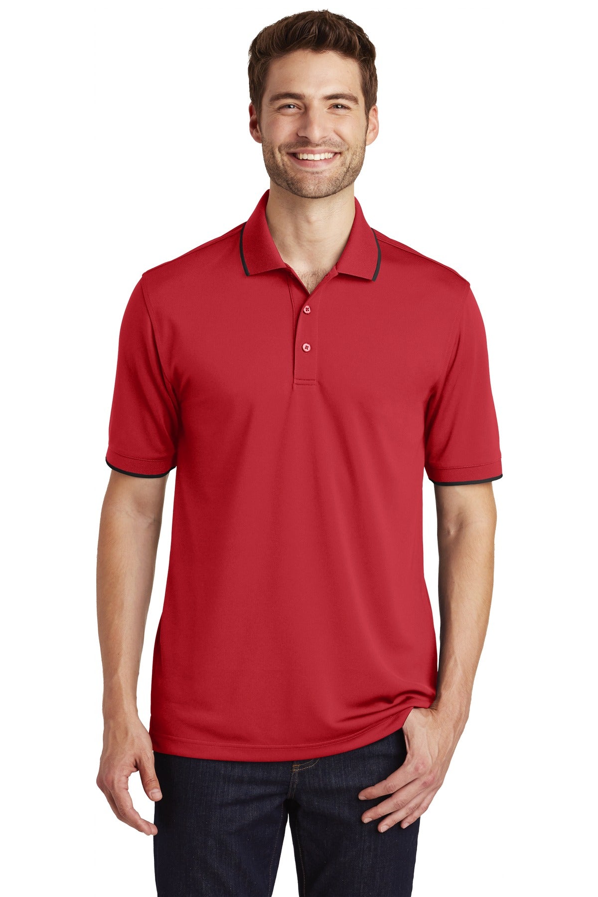 Port Authority? Dry Zone? UV Micro-Mesh Tipped Polo. K1