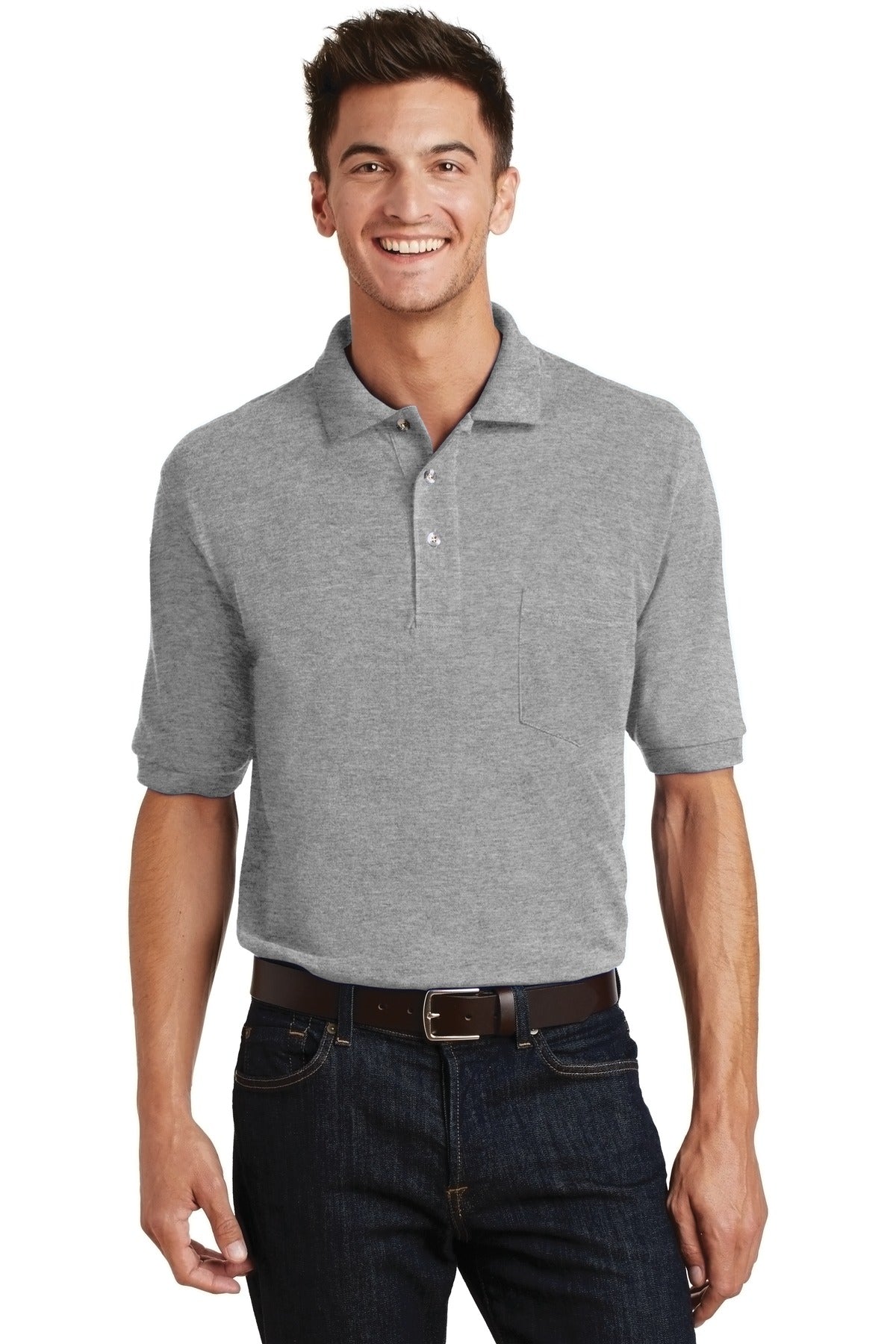 Port Authority? Heavyweight Cotton Pique Polo with Pock