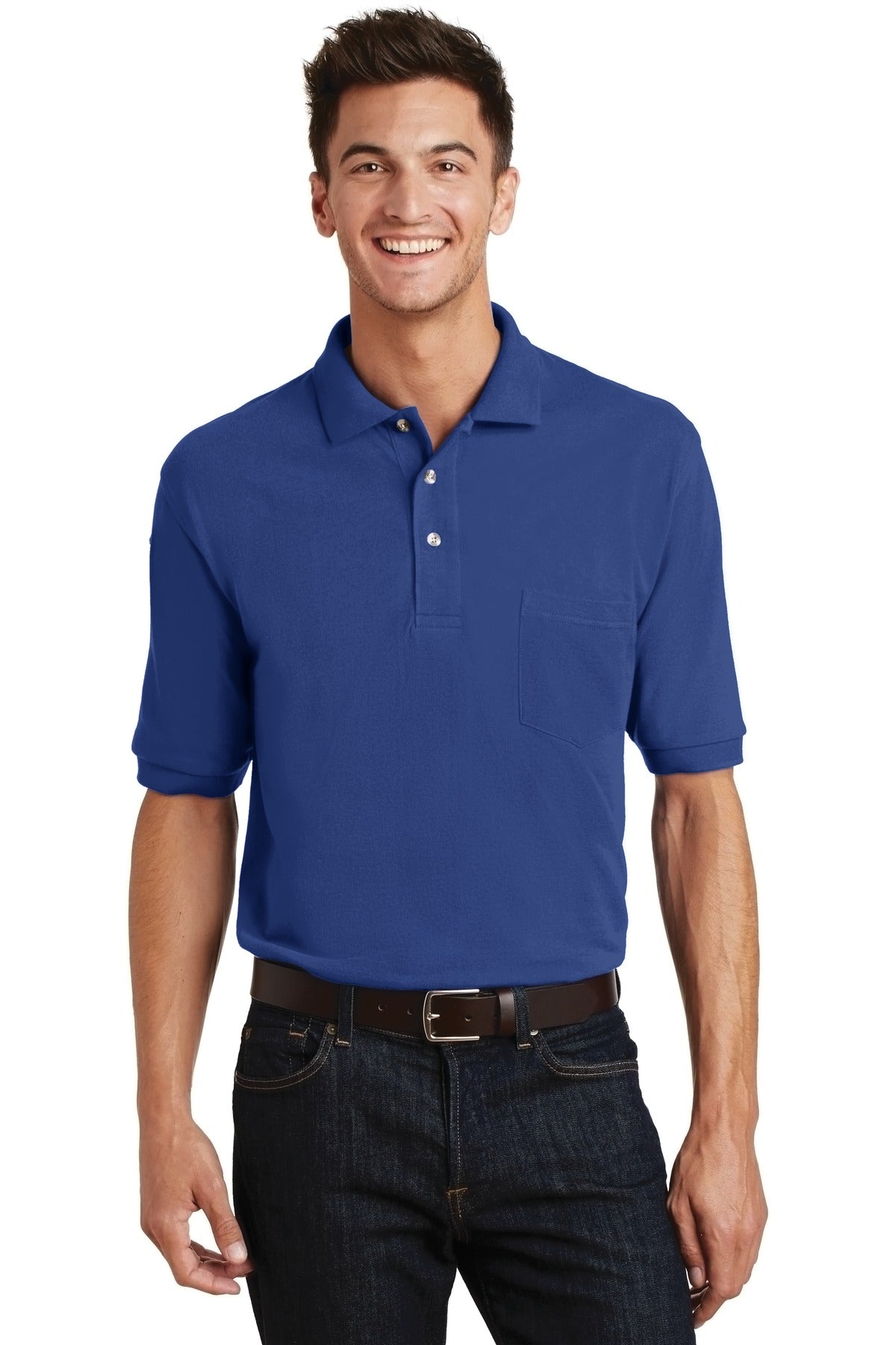 Port Authority? Heavyweight Cotton Pique Polo with Pock