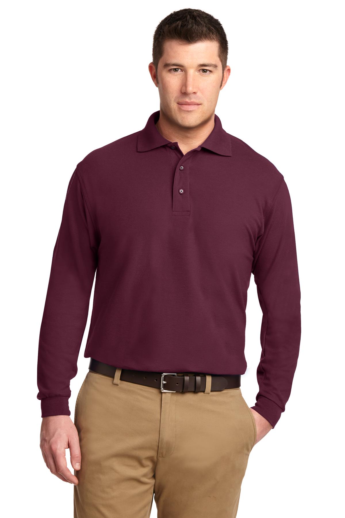 Port Authority? Silk Touch? Long Sleeve Polo. K500LS