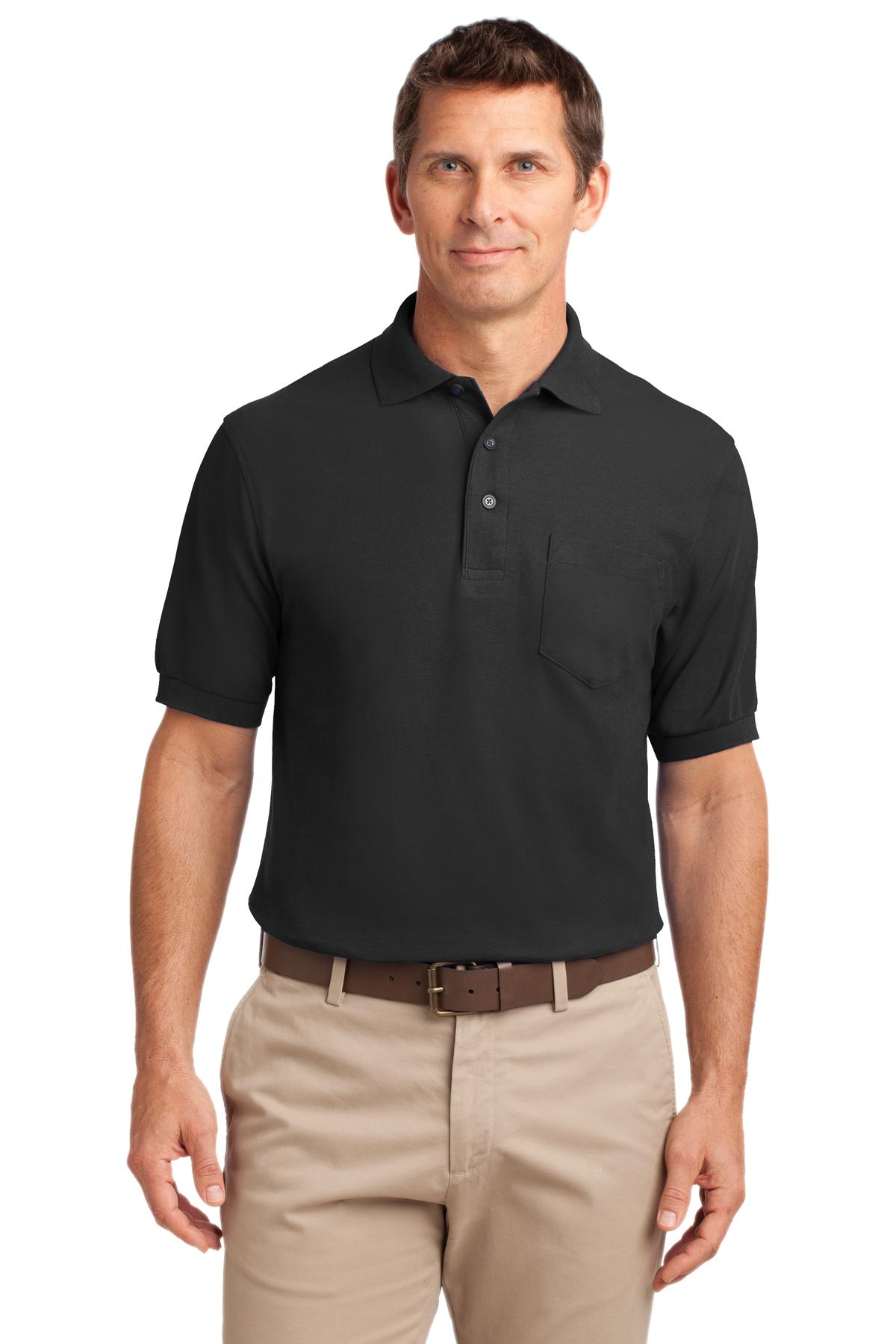 Port Authority? Silk Touch? Polo with Pocket. K500P