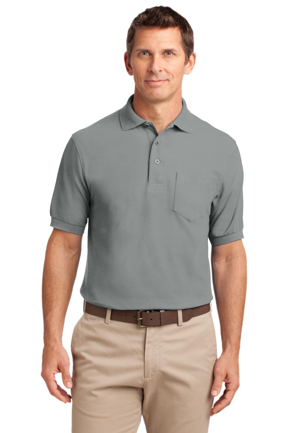 Port Authority? Silk Touch? Polo with Pocket. K500P