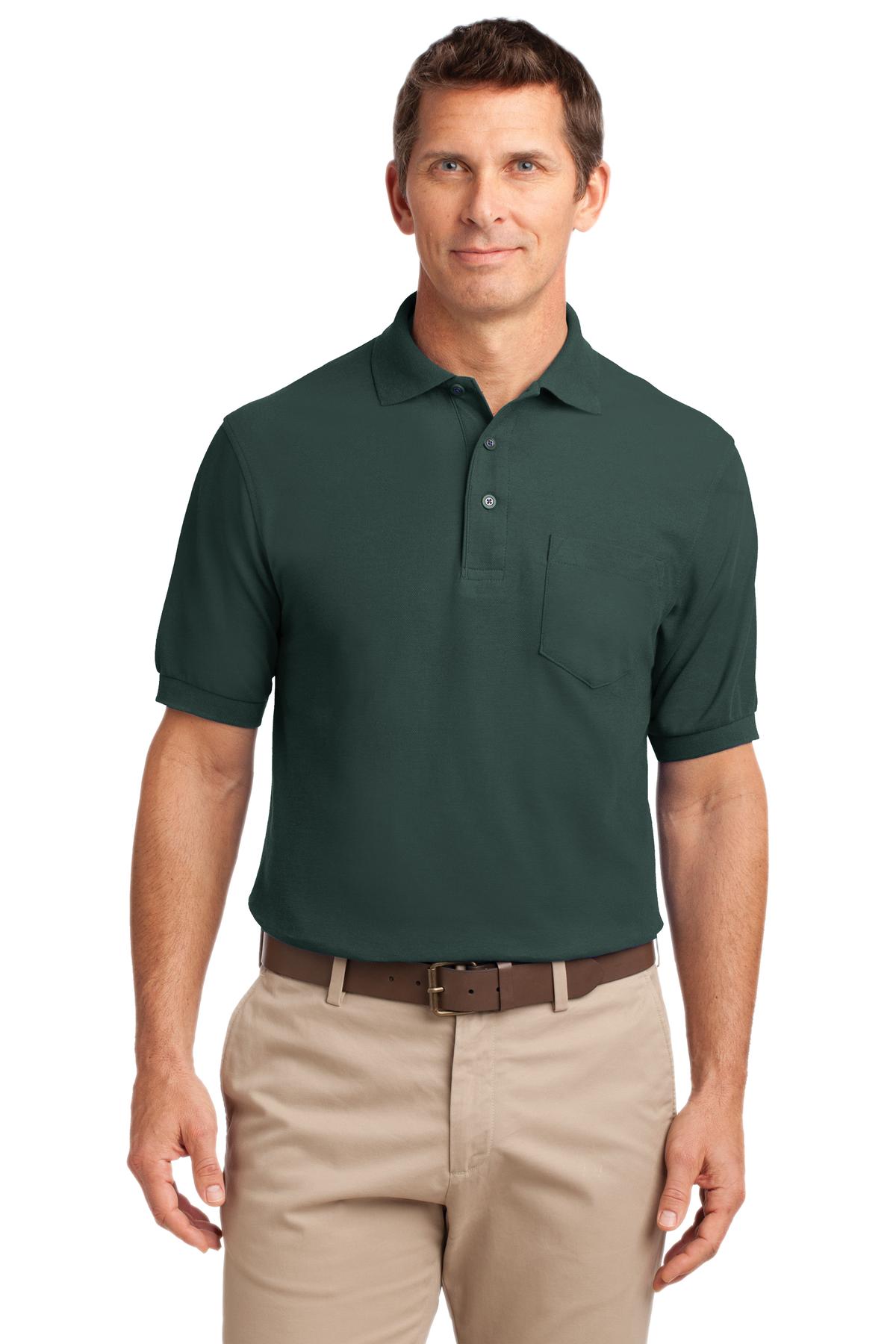 Port Authority? Silk Touch? Polo with Pocket. K500P