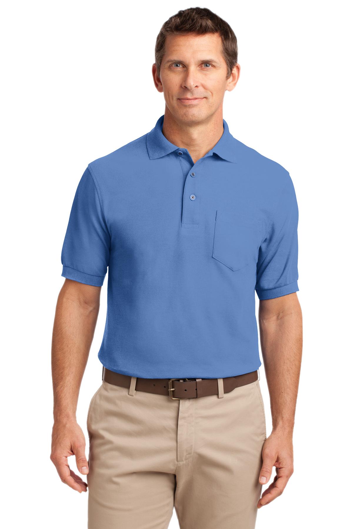 Port Authority? Silk Touch? Polo with Pocket. K500P