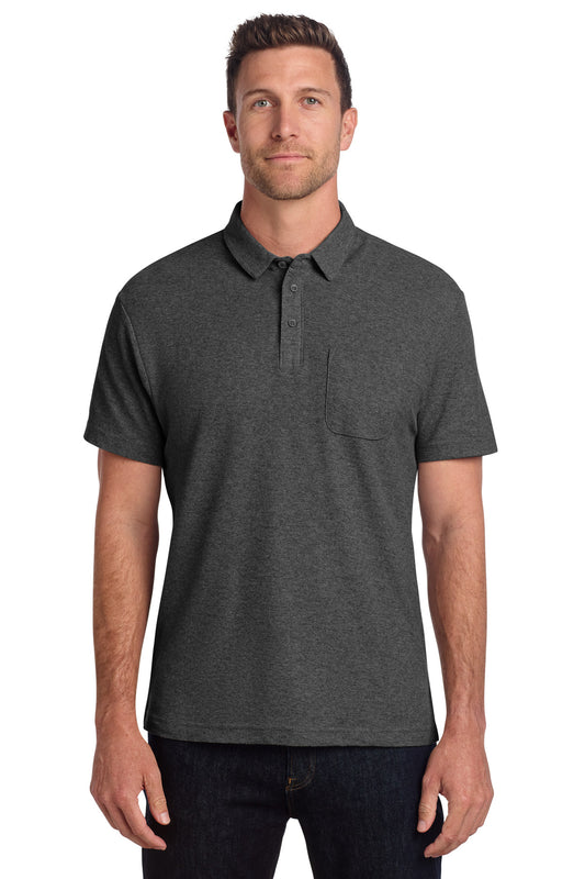 Port Authority® C-FREE® Cotton Blend Pique Pocket Polo
