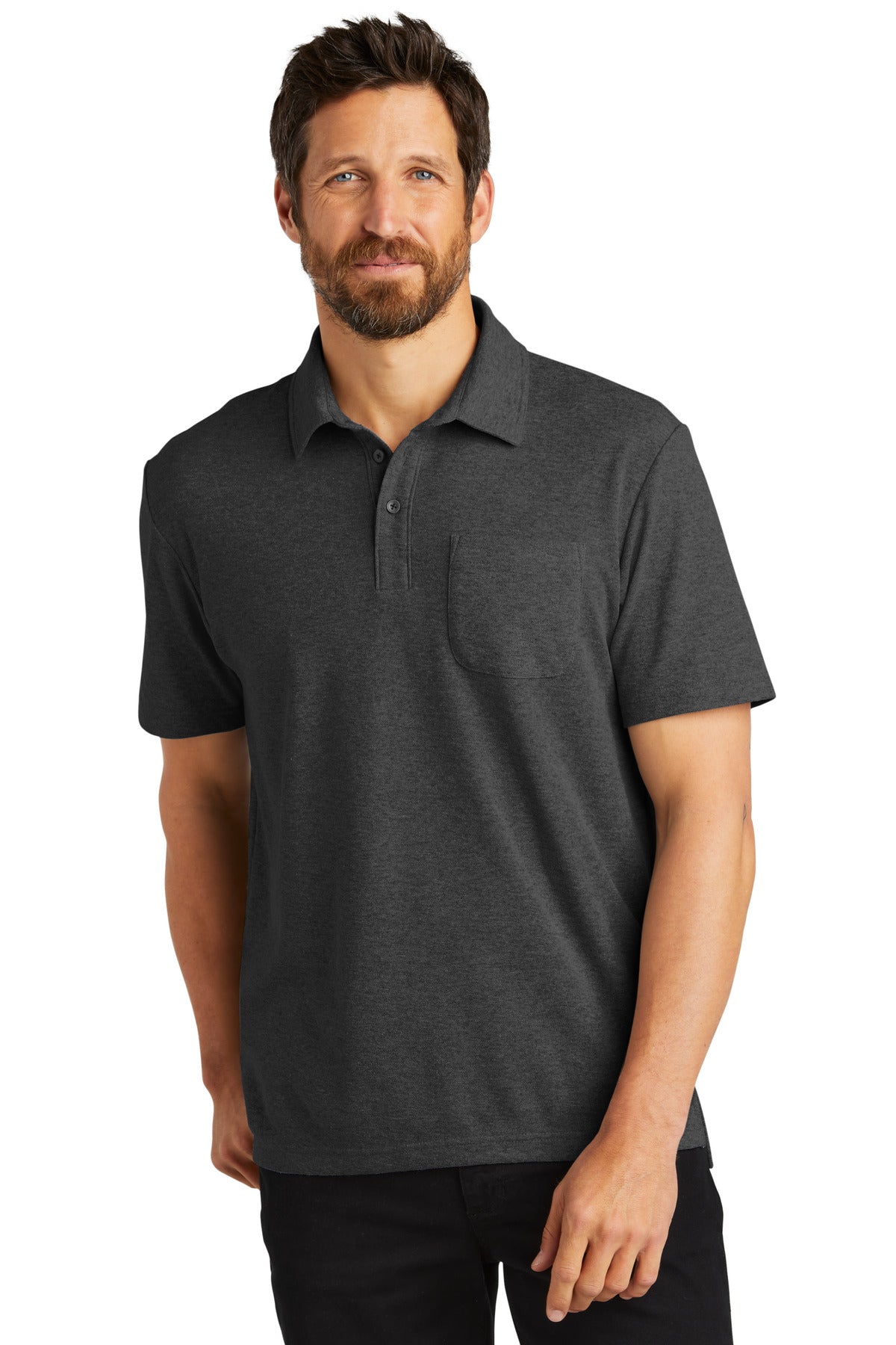 Port Authority? C-FREE? Cotton Blend Pique Pocket Polo