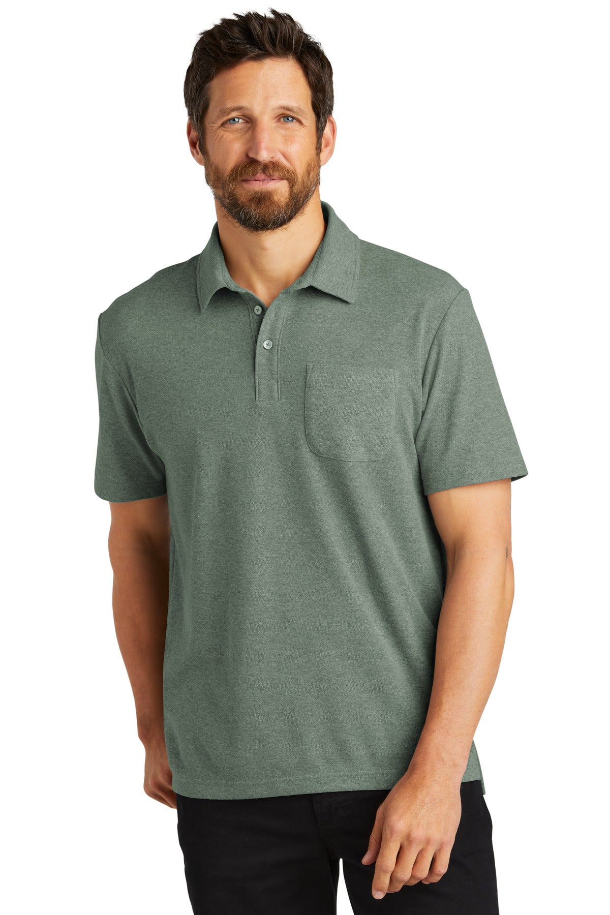 Port Authority? C-FREE? Cotton Blend Pique Pocket Polo
