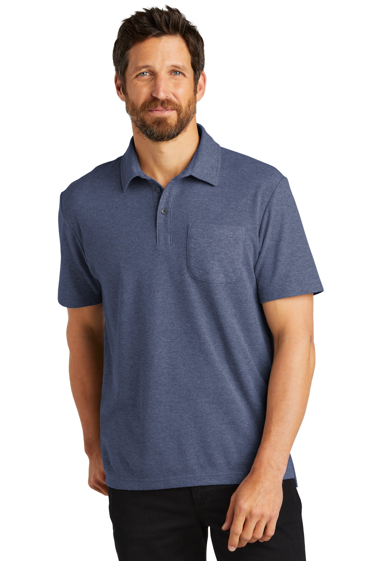 Port Authority? C-FREE? Cotton Blend Pique Pocket Polo