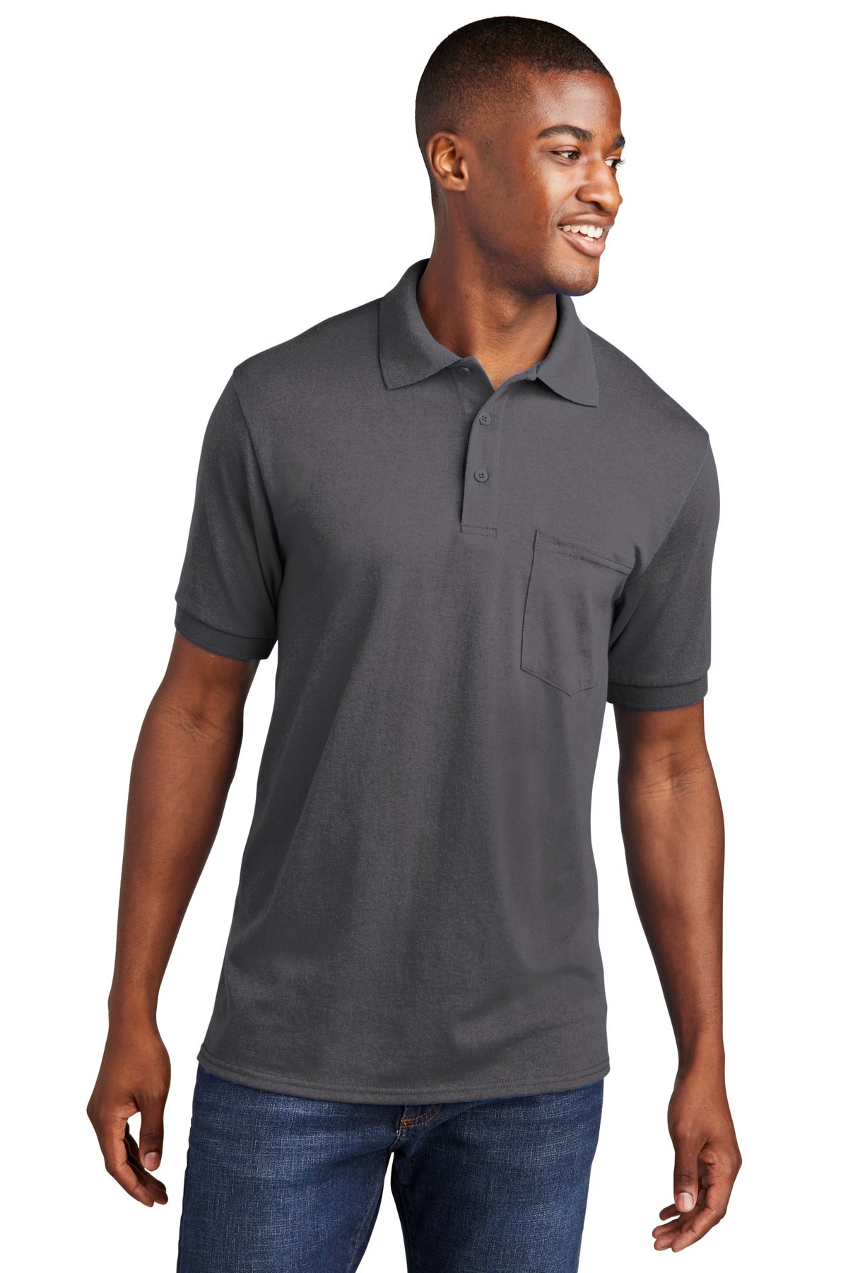 Port & Company? Core Blend Jersey Knit Pocket Polo. KP5
