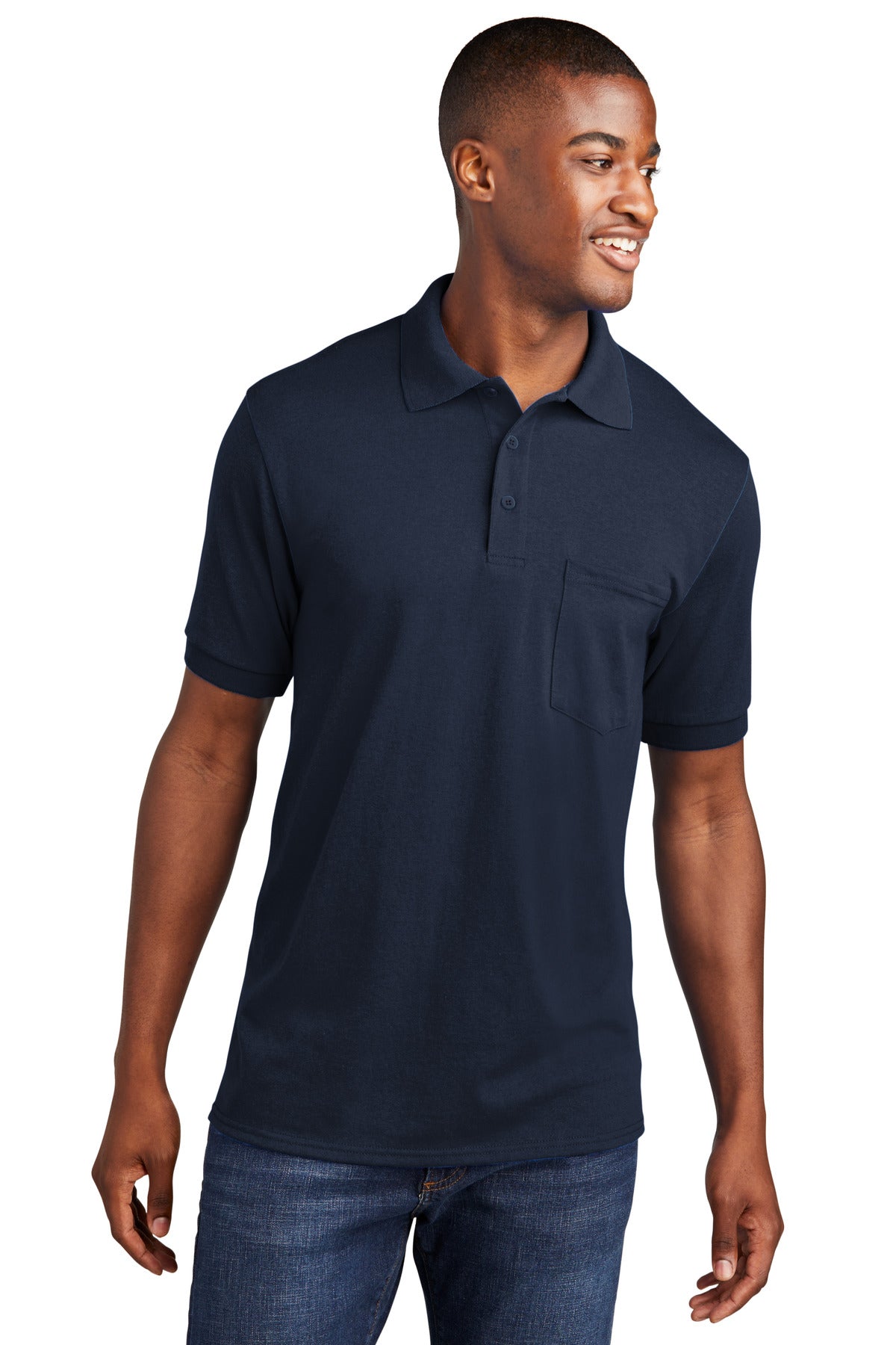 Port & Company? Core Blend Jersey Knit Pocket Polo. KP5