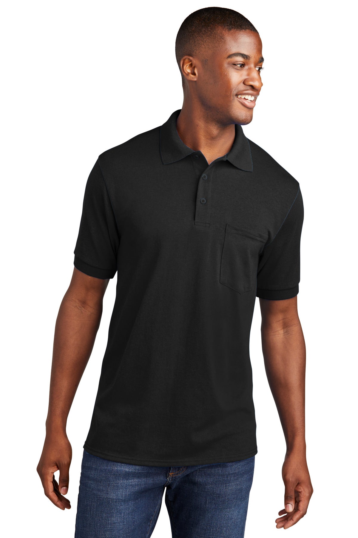 Port & Company? Core Blend Jersey Knit Pocket Polo. KP5