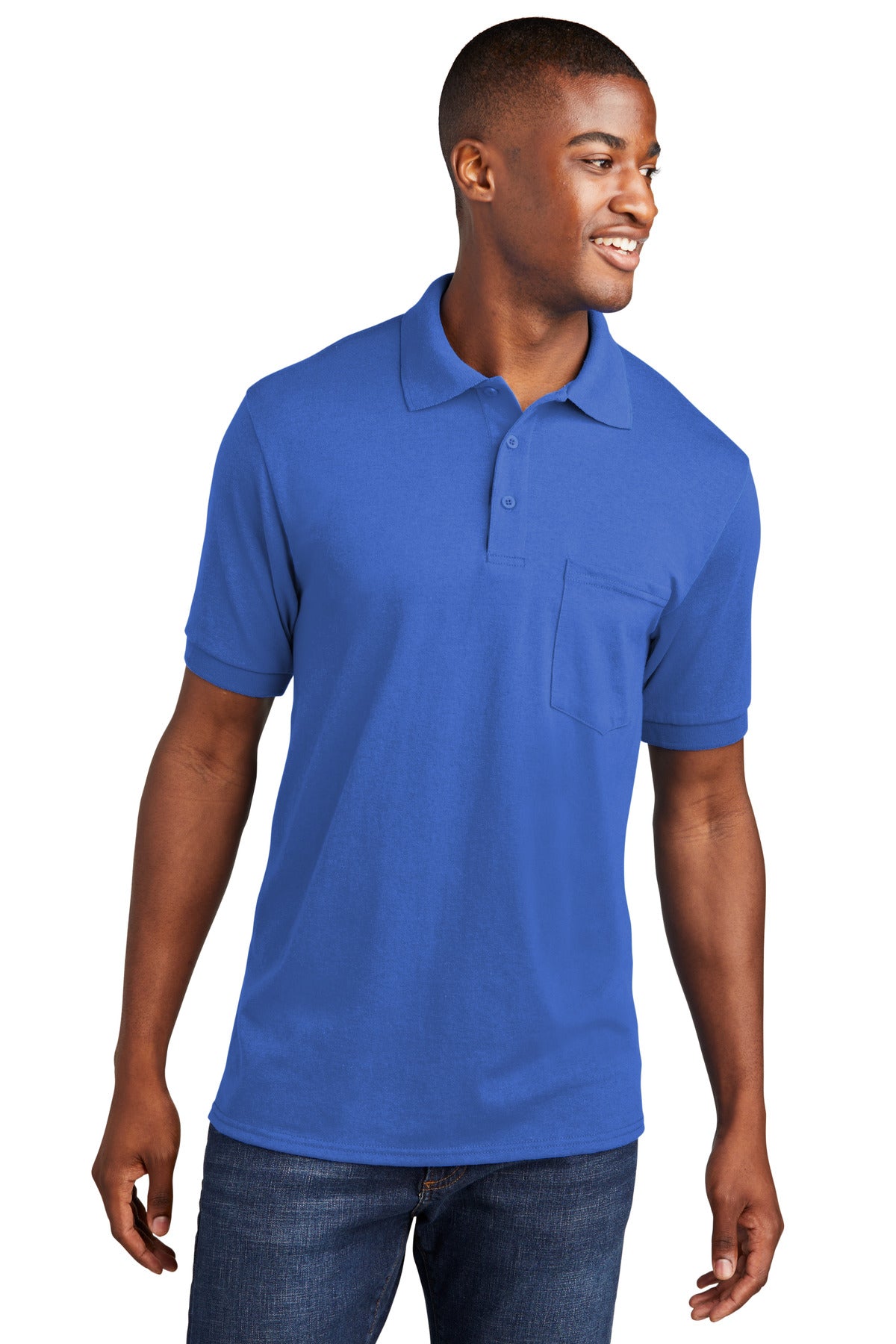 Port & Company? Core Blend Jersey Knit Pocket Polo. KP5