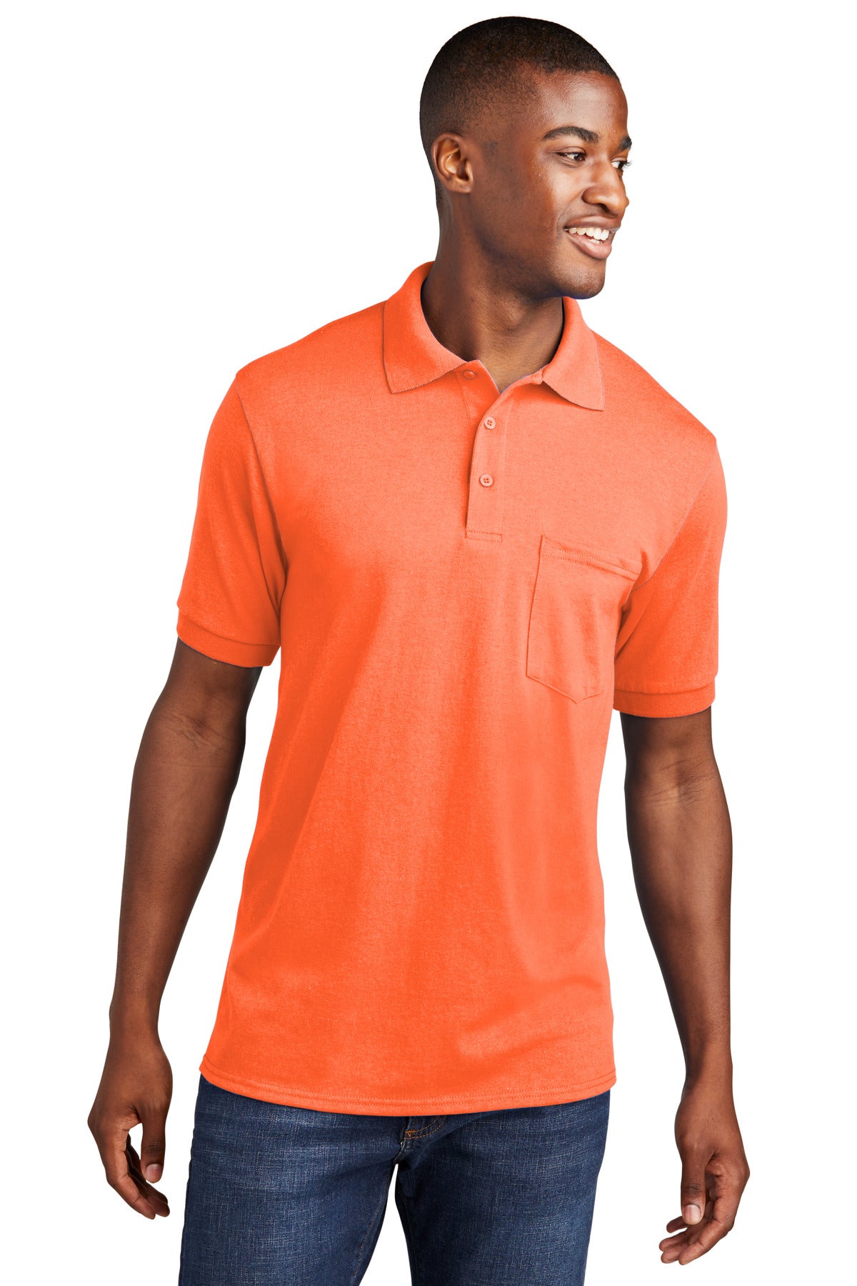 Port & Company? Core Blend Jersey Knit Pocket Polo. KP5