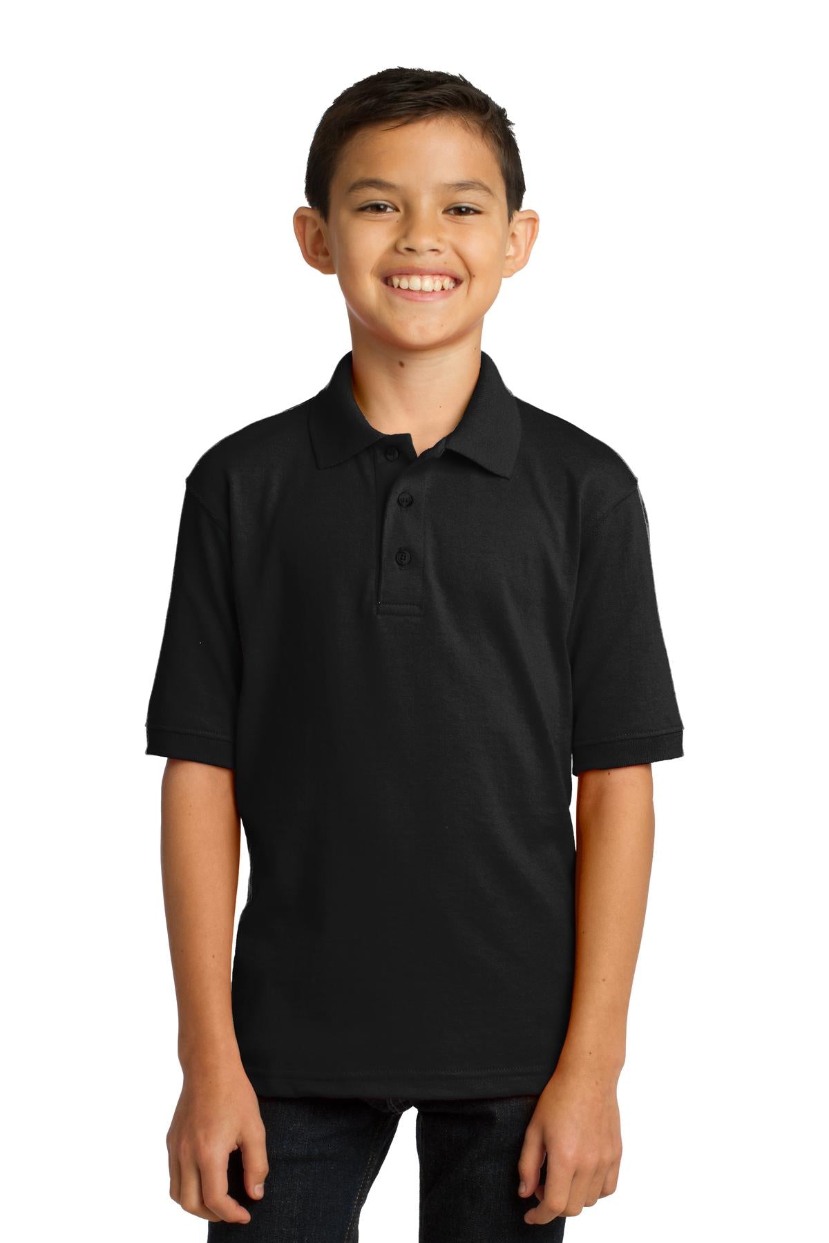 Port & Company? Youth Core Blend Jersey Knit Polo. KP55