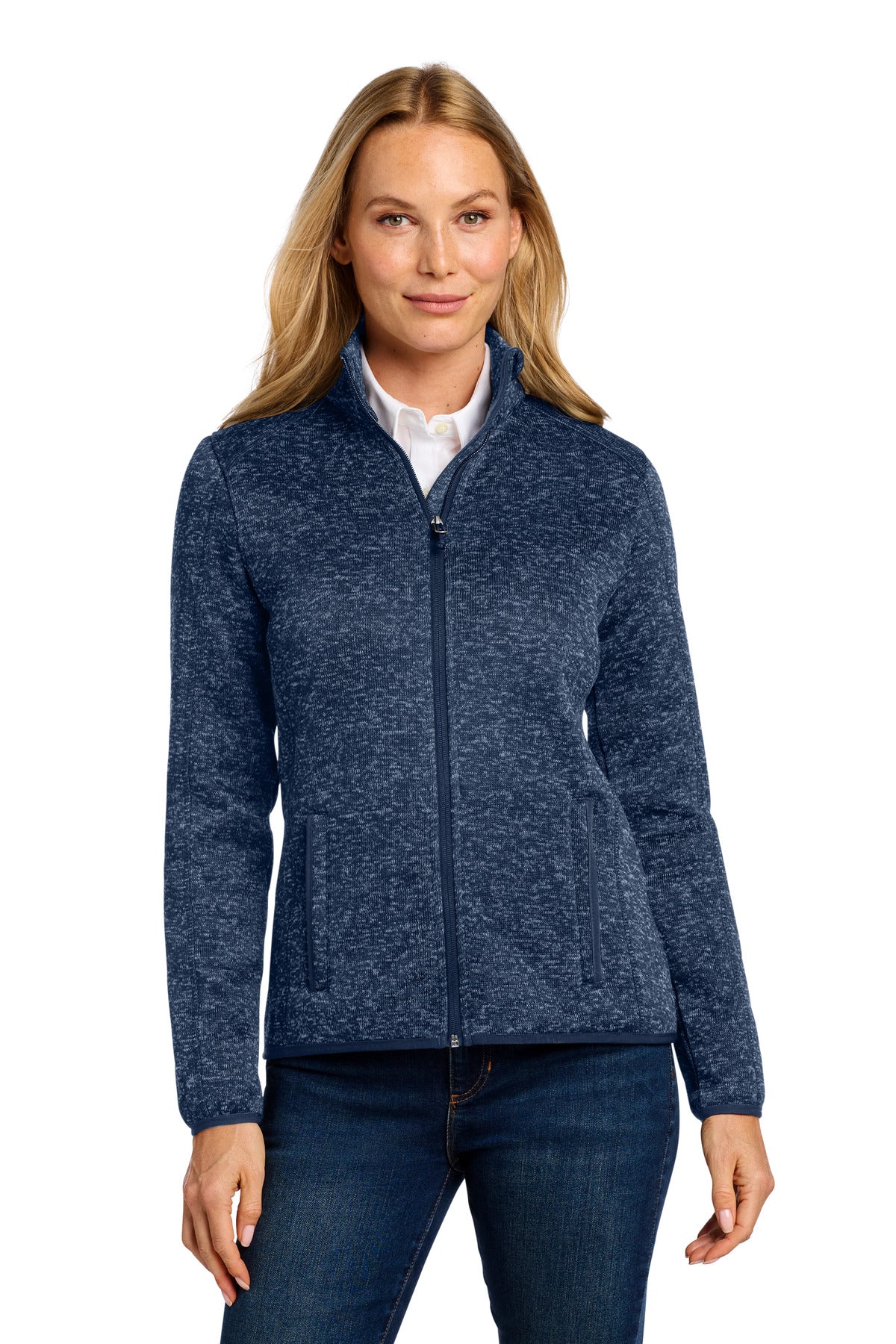 Port Authority® Women's Sweater Fleece Jacket