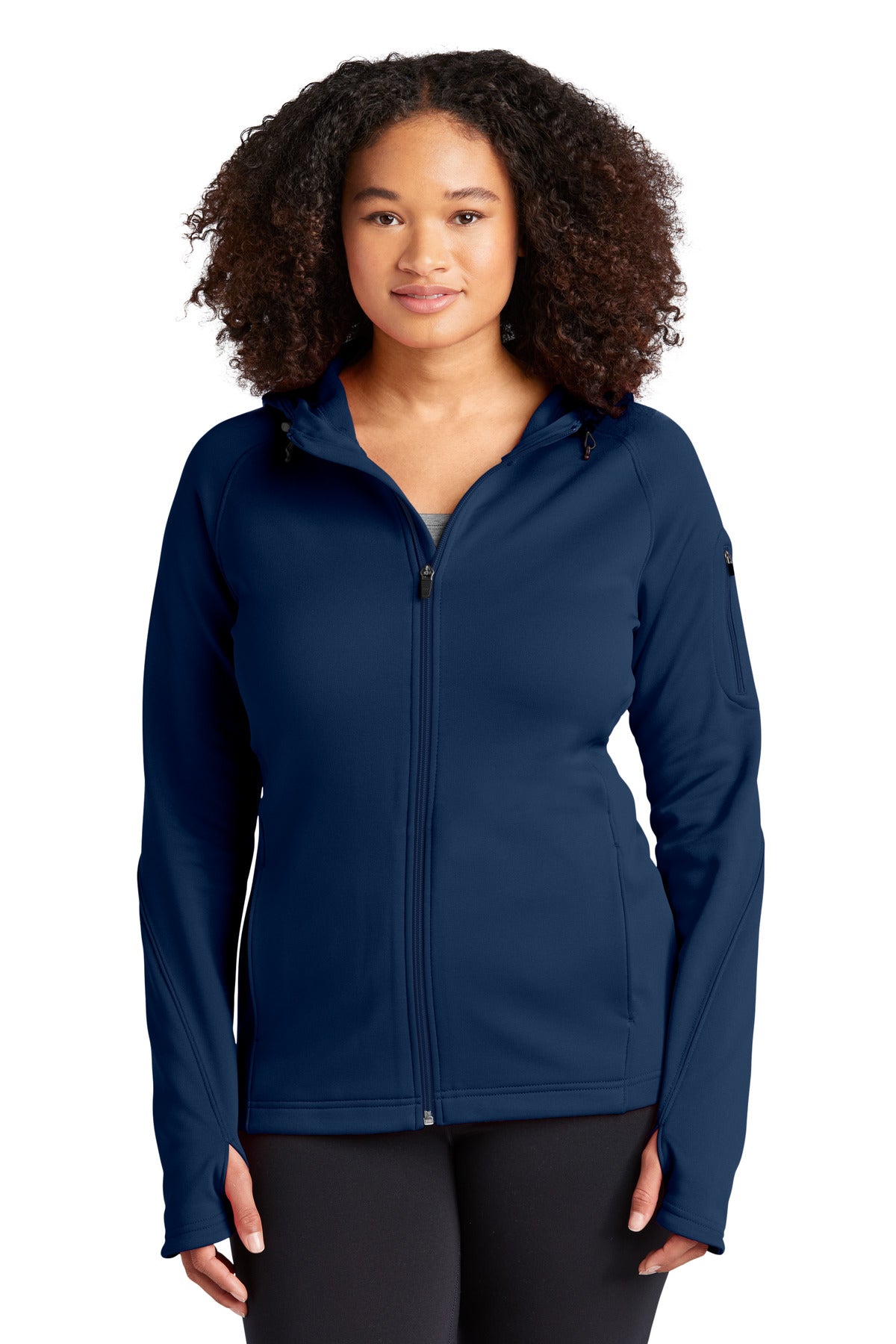 Sport-Tek? Women's Tech Fleece Full-Zip Hooded Jacket.