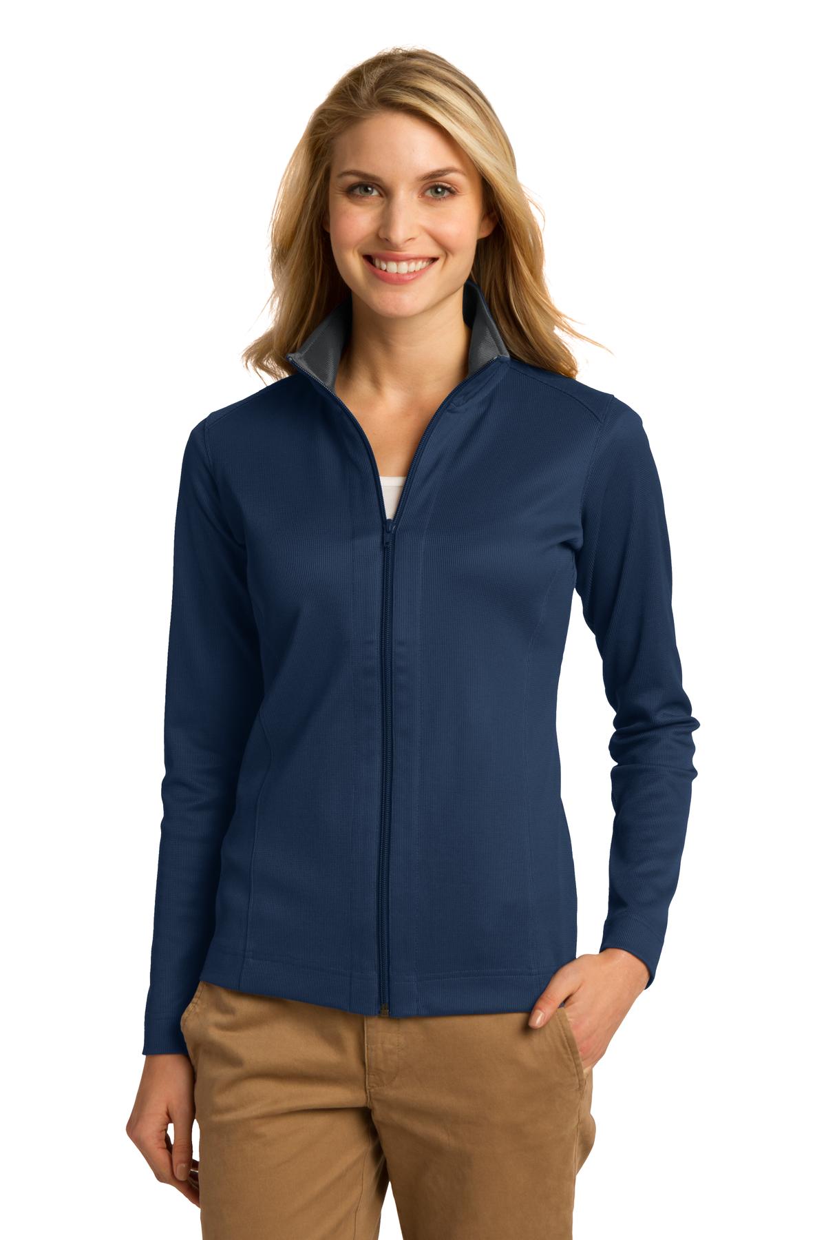 Port Authority? Women's Vertical Texture Full-Zip Jacke