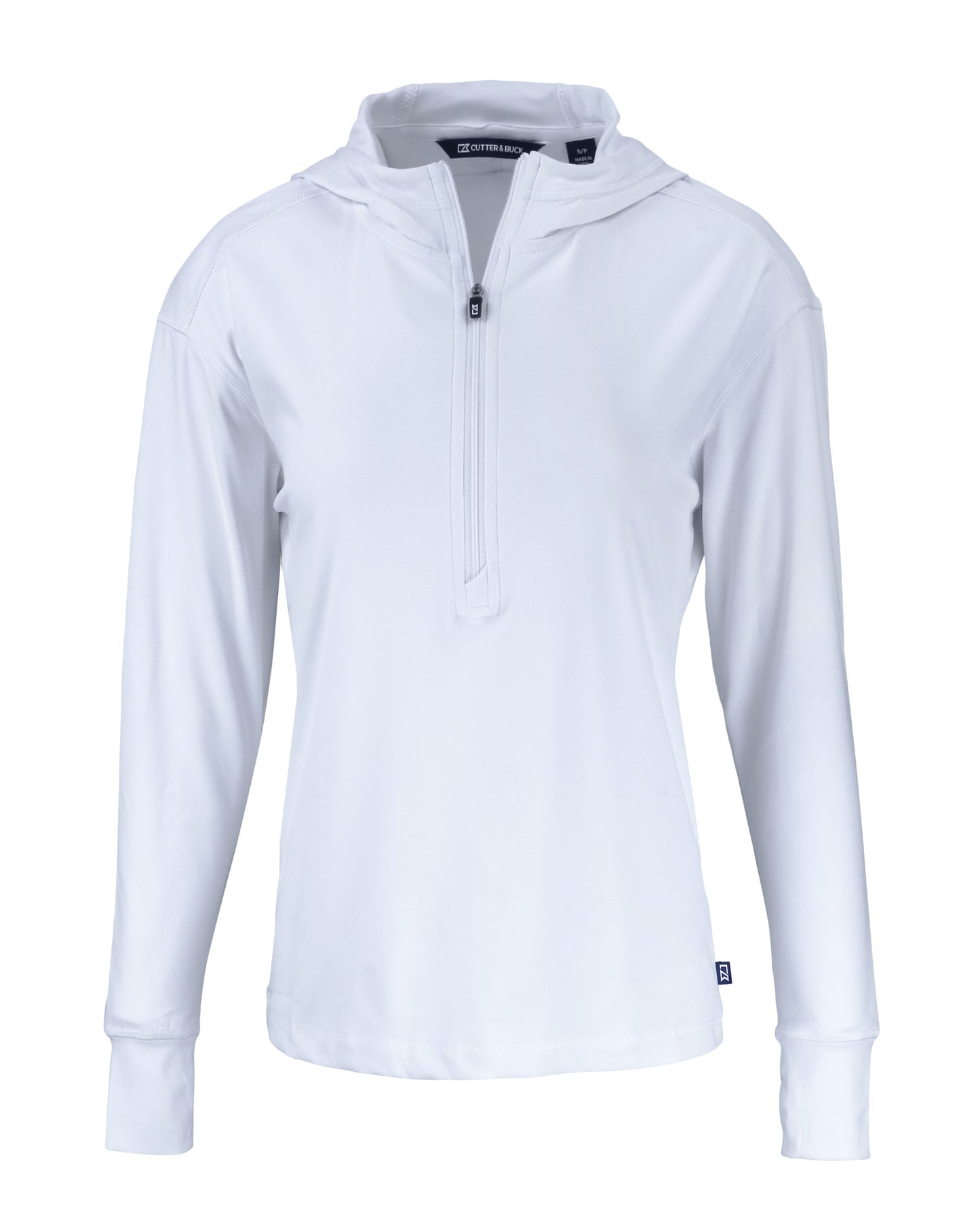 Cutter & Buck Daybreak Recycled Womens Half Zip Hooded Pullover