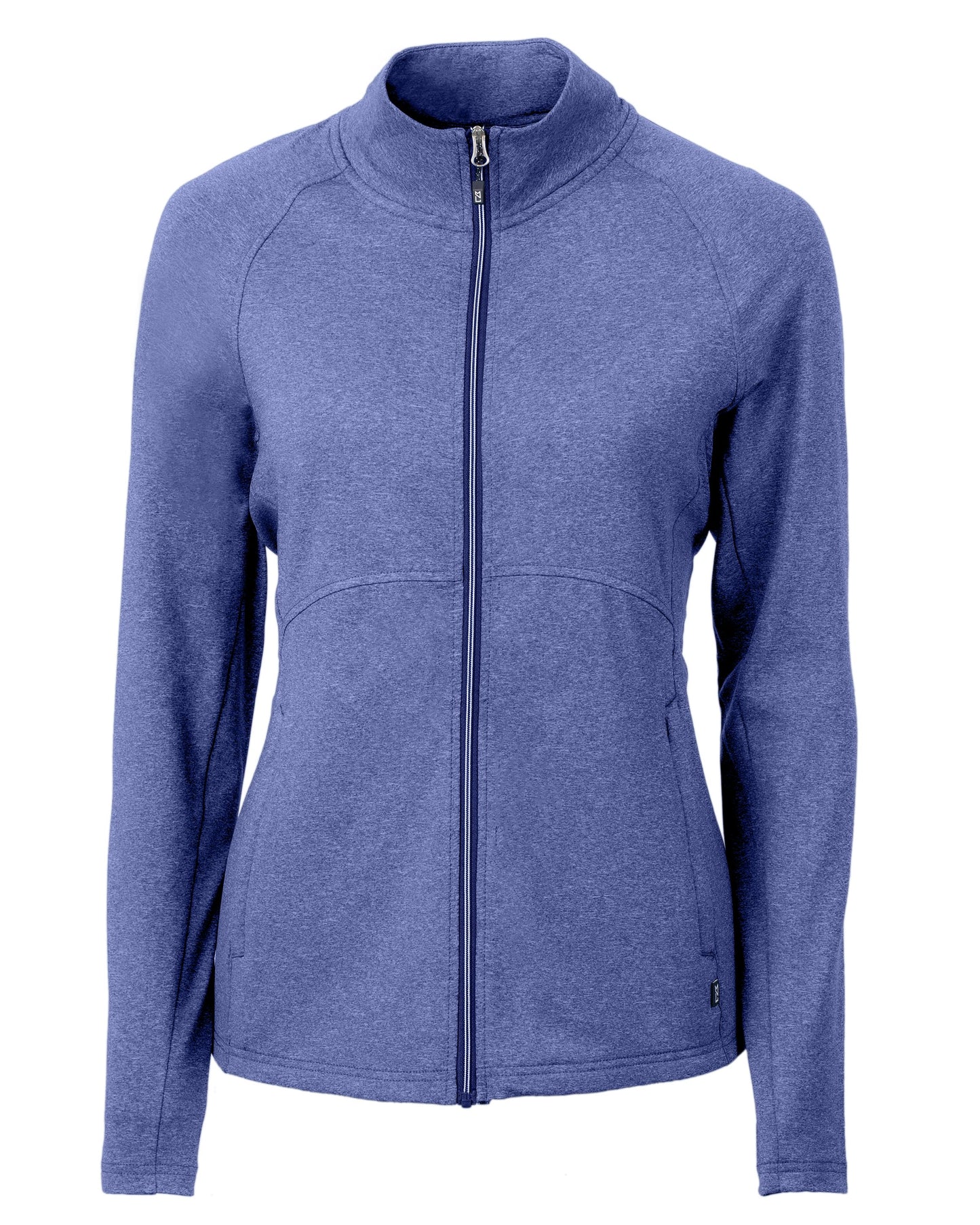 Cutter & Buck Adapt Recycled Soft Knit Stretch Womens Heathered Full Zip Jacket