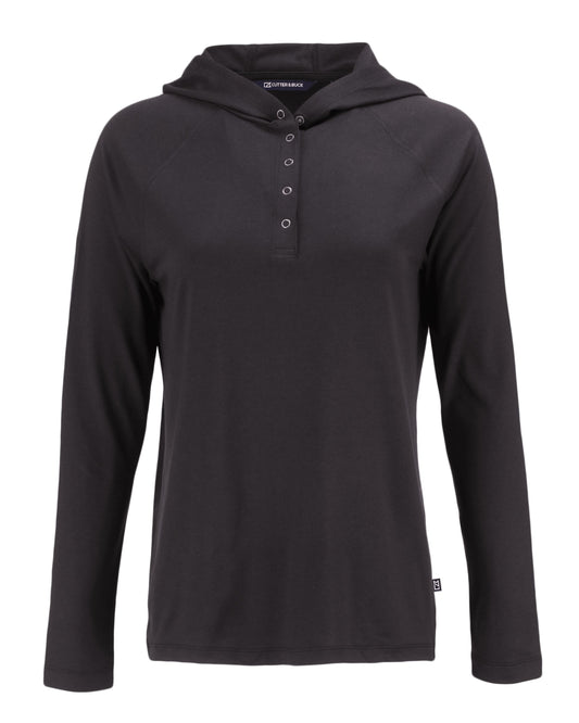 Cutter & Buck Coastline Recycled Double Peached Womens Hooded Pullover