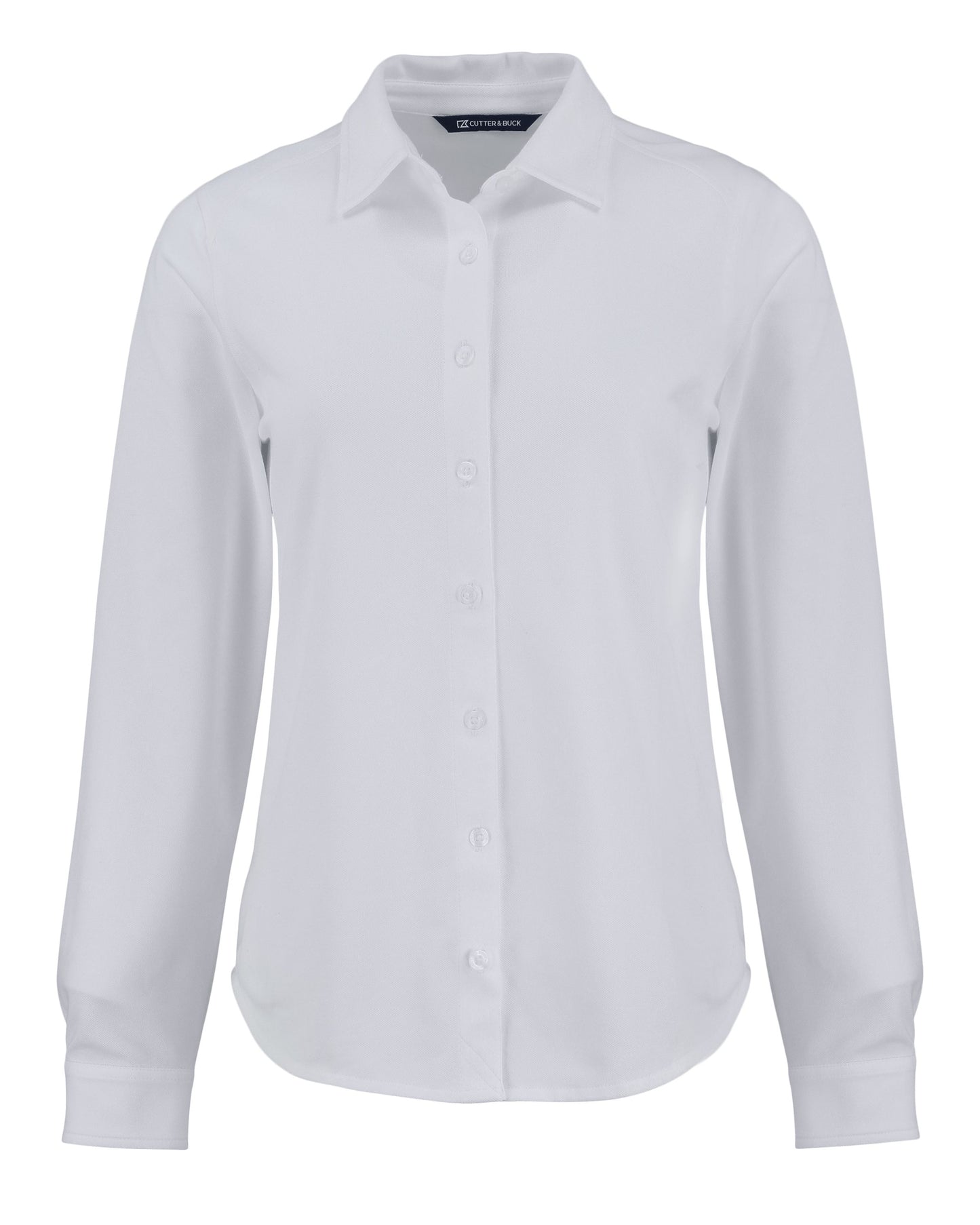 Cutter & Buck Advantage Epic Confidence Recycled Tri-Blend Pique Womens Long Sleeve Button Down Shirt