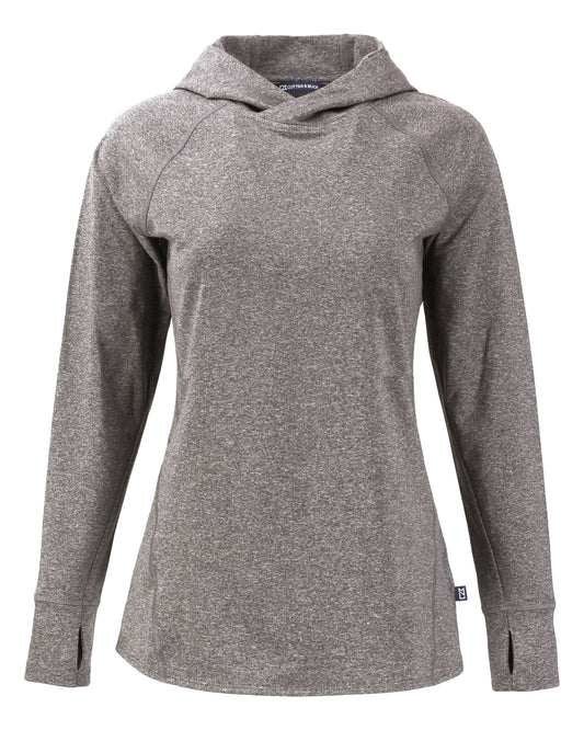 Cutter & Buck Adapt Recycled Soft Knit Stretch Womens Hooded Pullover