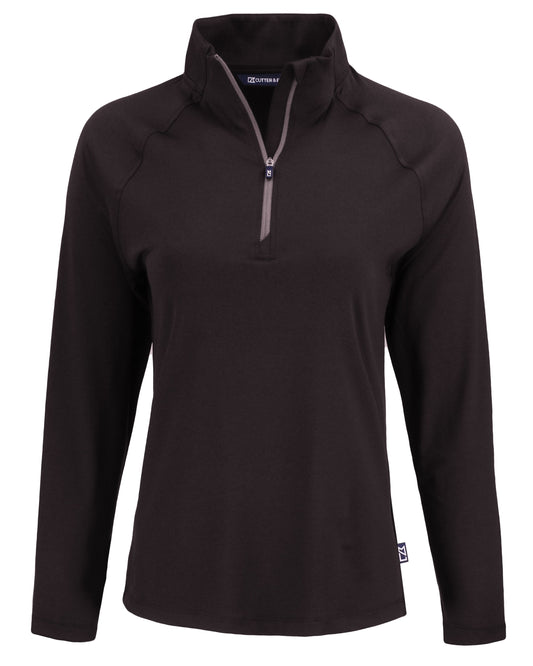 Cutter & Buck Coastline Recycled Double Peached Womens Quarter Zip Pullover