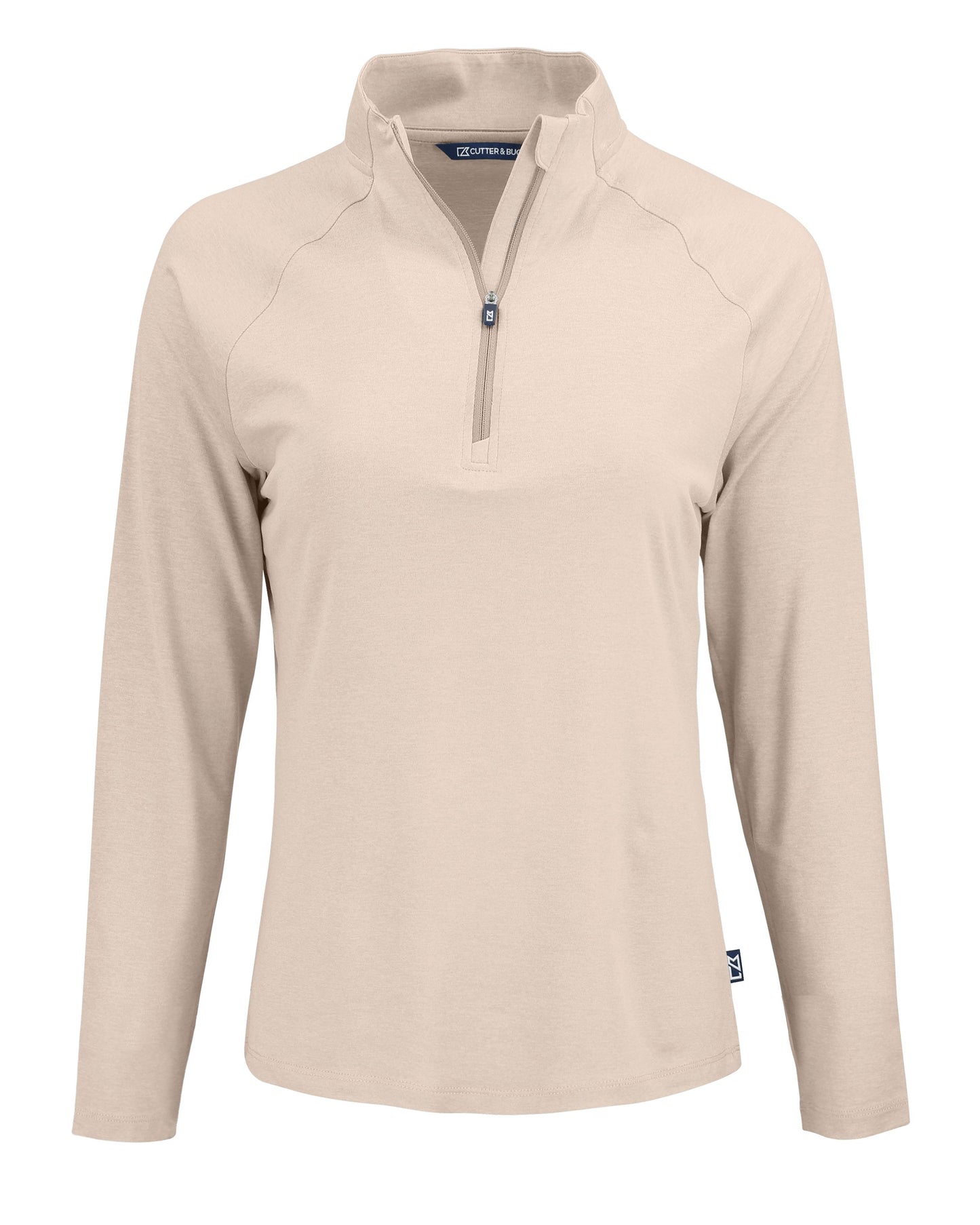 Cutter & Buck Coastline Recycled Double Peached Womens Quarter Zip Pullover