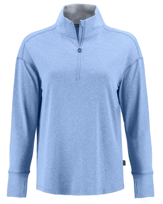 Cutter & Buck Forge Recycled Four-Way Stretch Womens Quarter Zip Pullover