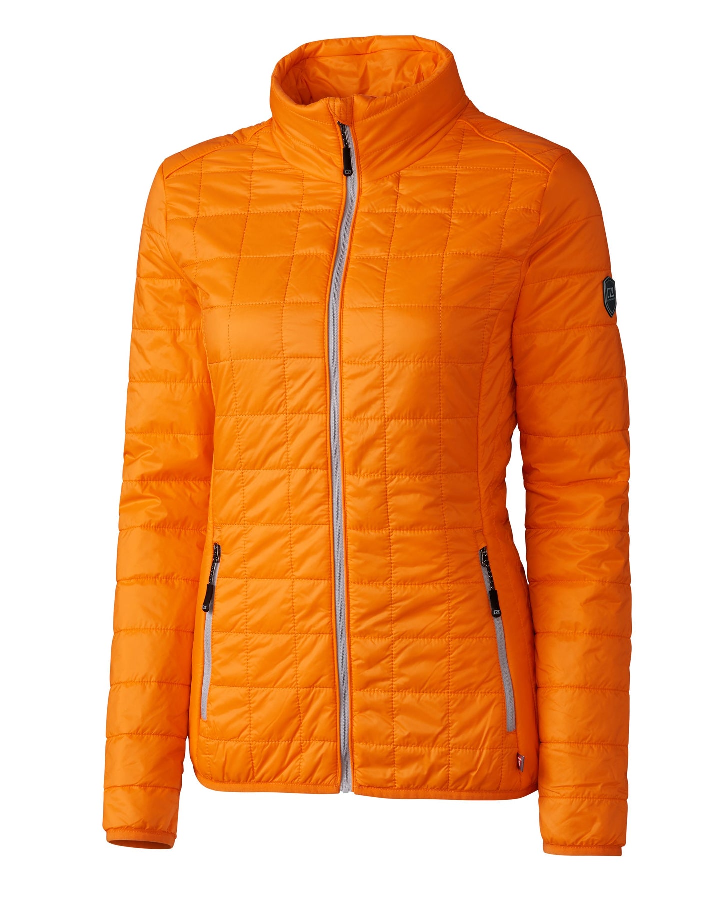 Cutter & Buck Rainier Recycled Insulated Puffer Womens Full Zip Jacket