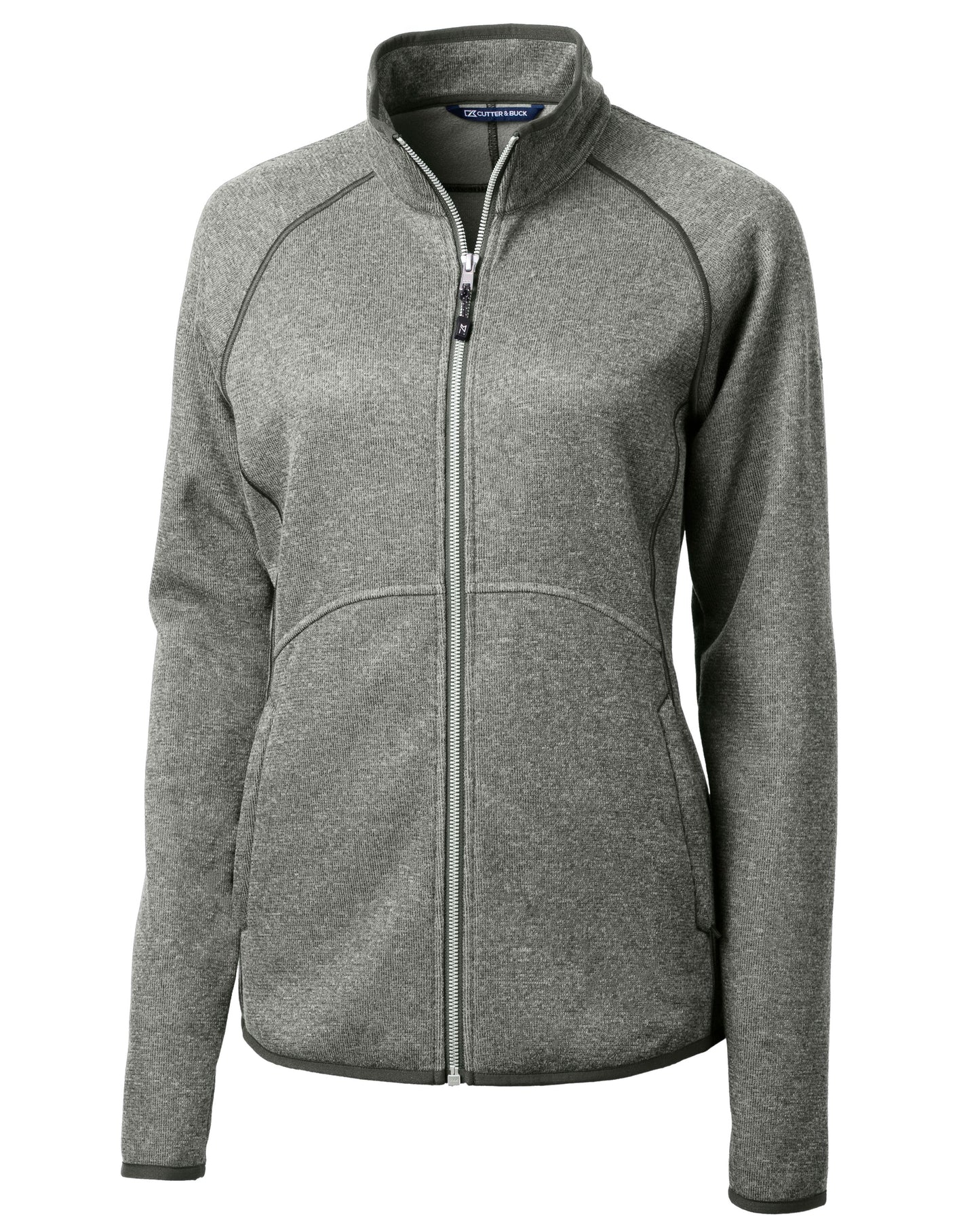 Cutter & Buck Mainsail Sweater-Knit Womens Full Zip Jacket