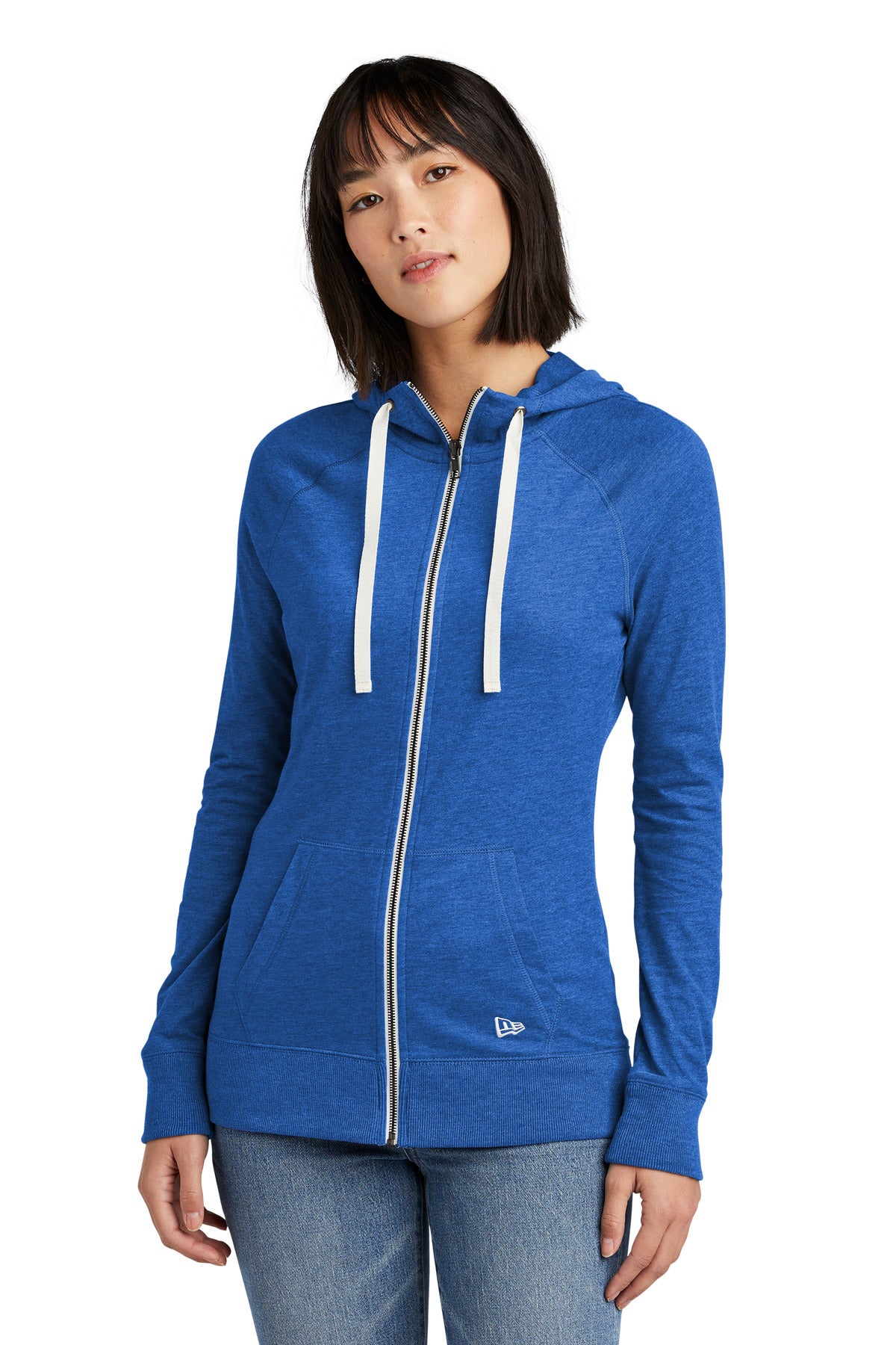 New Era? Women's Sueded Cotton Blend Full-Zip Hoodie. L