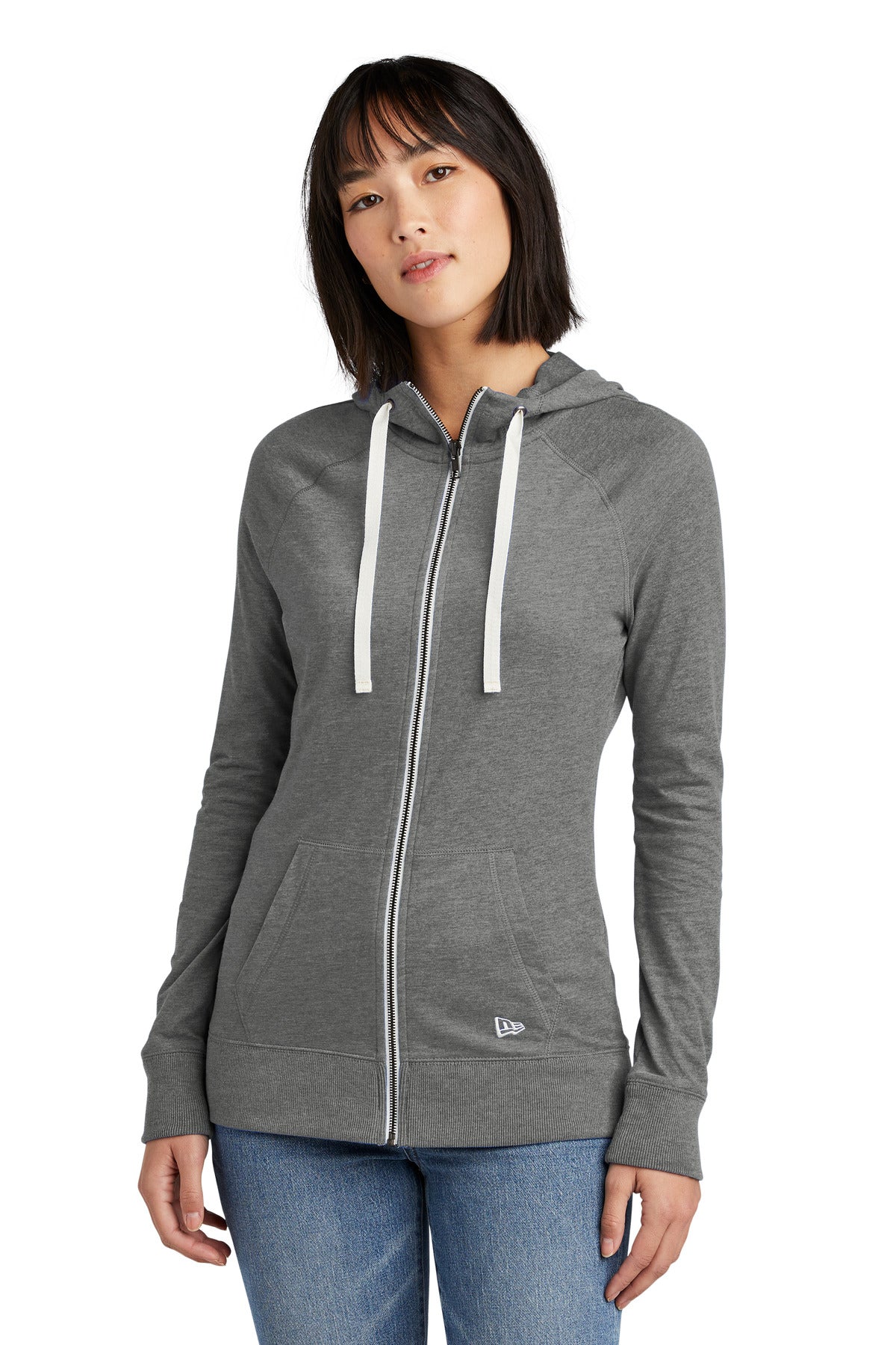 New Era? Women's Sueded Cotton Blend Full-Zip Hoodie. L