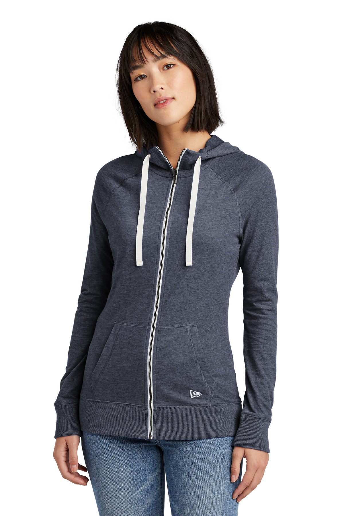 New Era? Women's Sueded Cotton Blend Full-Zip Hoodie. L