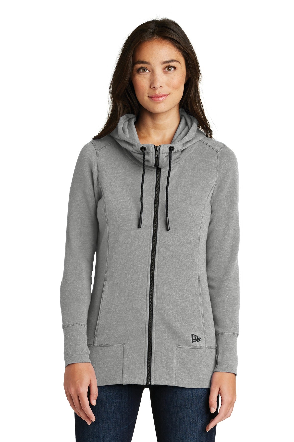 New Era ? Women's Tri-Blend Fleece Full-Zip Hoodie. LNE