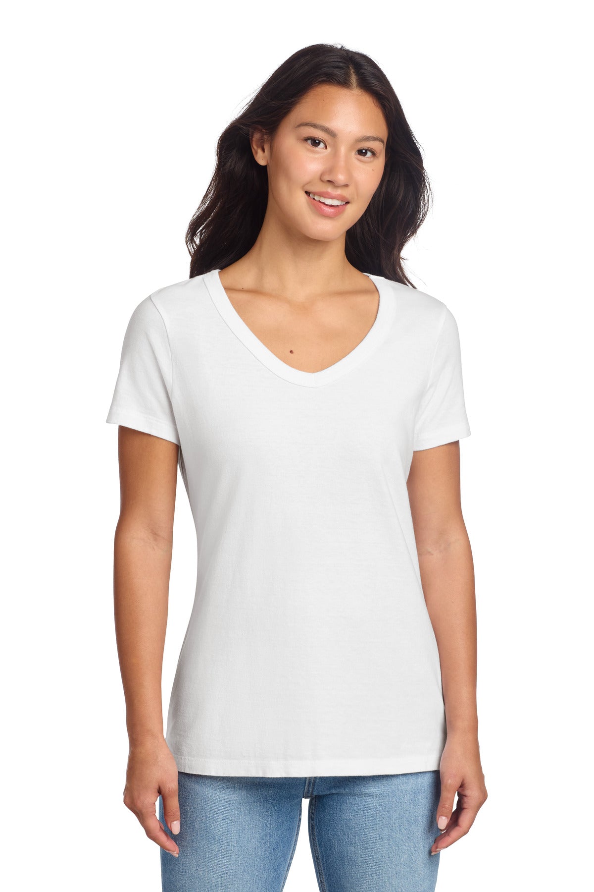 Port & Co™ Women's Beach Wash® Garment-Dyed V-Neck Tee