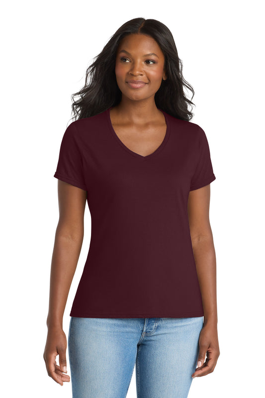 Port & Co™ Women's Performance Blend V-Neck Tee