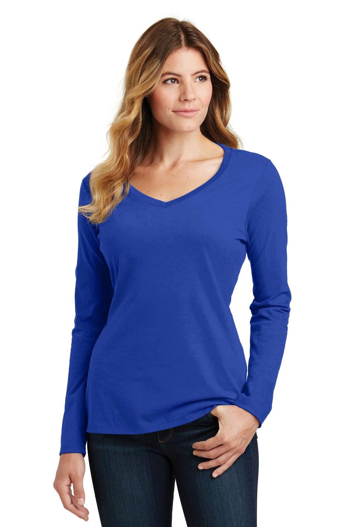 Port & Company? Women's Long Sleeve Fan Favorite V-Neck